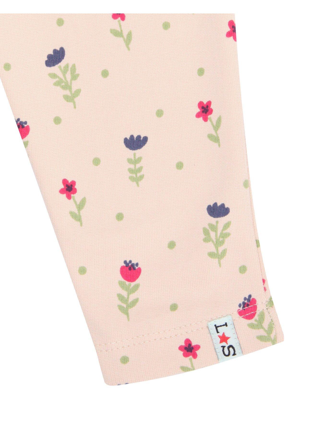 Image 3 of 3 of Lilly + Sid Girls Floral Print Jogger - Neutral - Multi