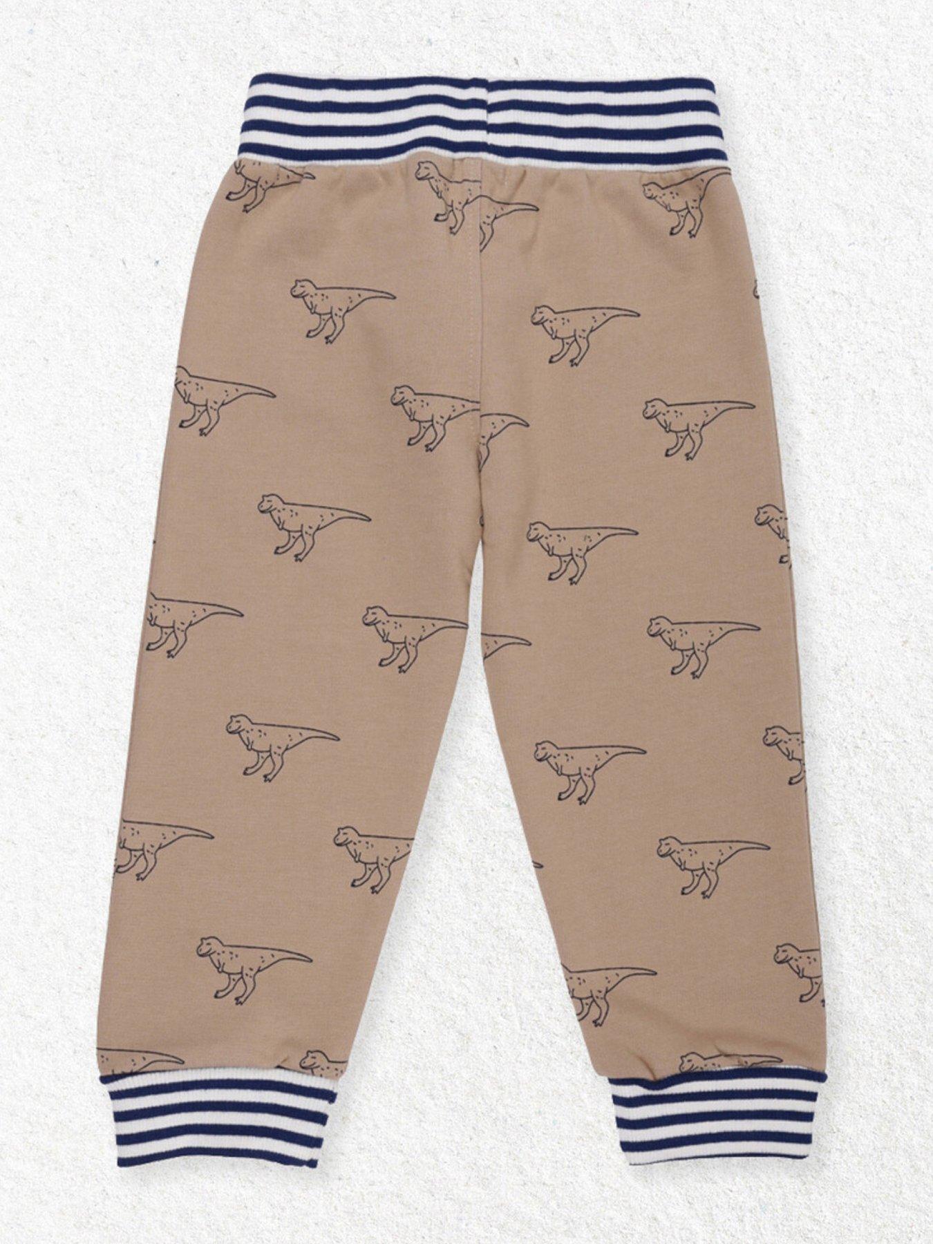 Image 2 of 4 of Lilly + Sid Boys Dino Print Jogger - Neutral - Multi