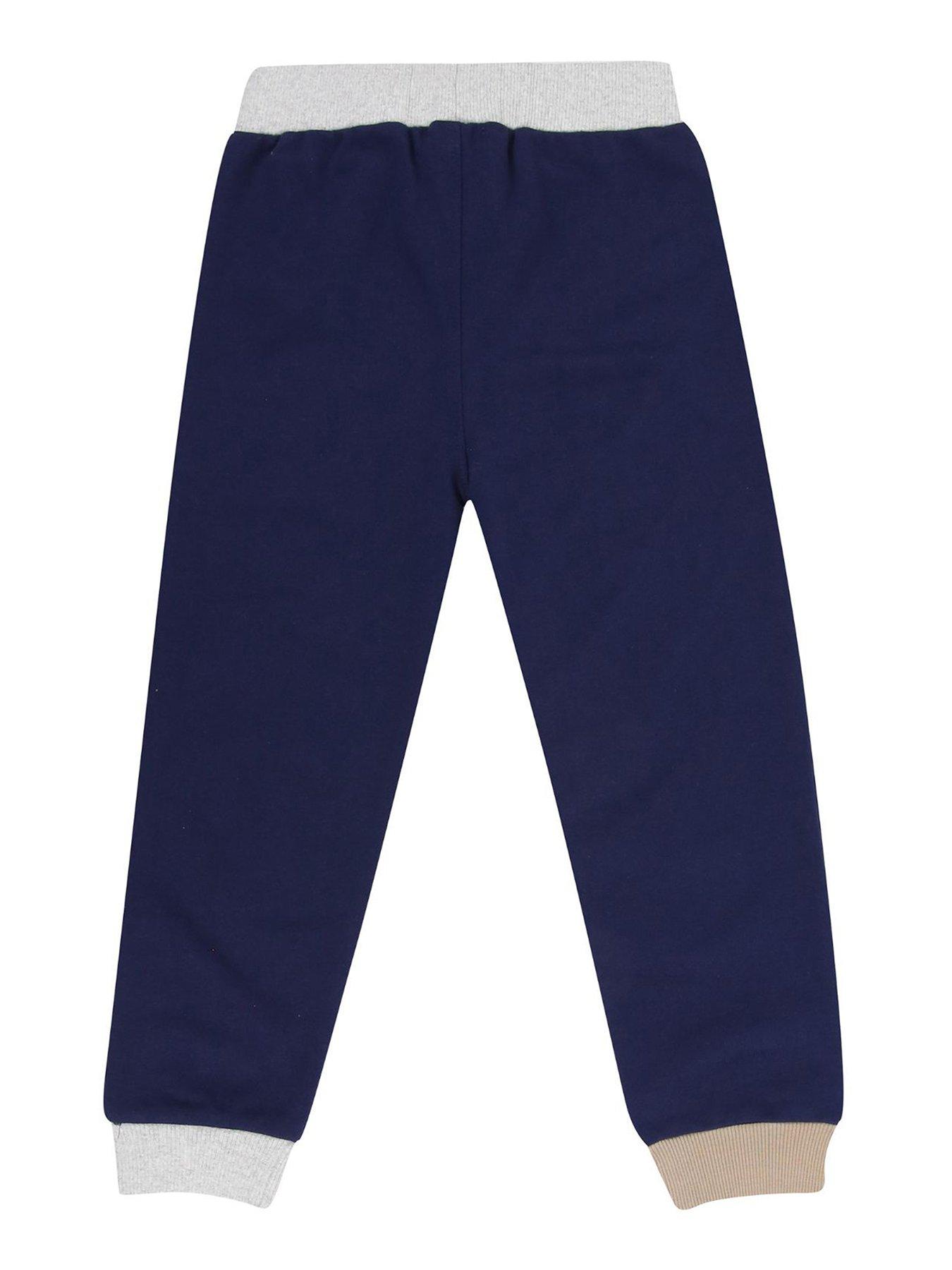 Image 2 of 4 of Lilly + Sid Boys Colour Block Jogger - Navy