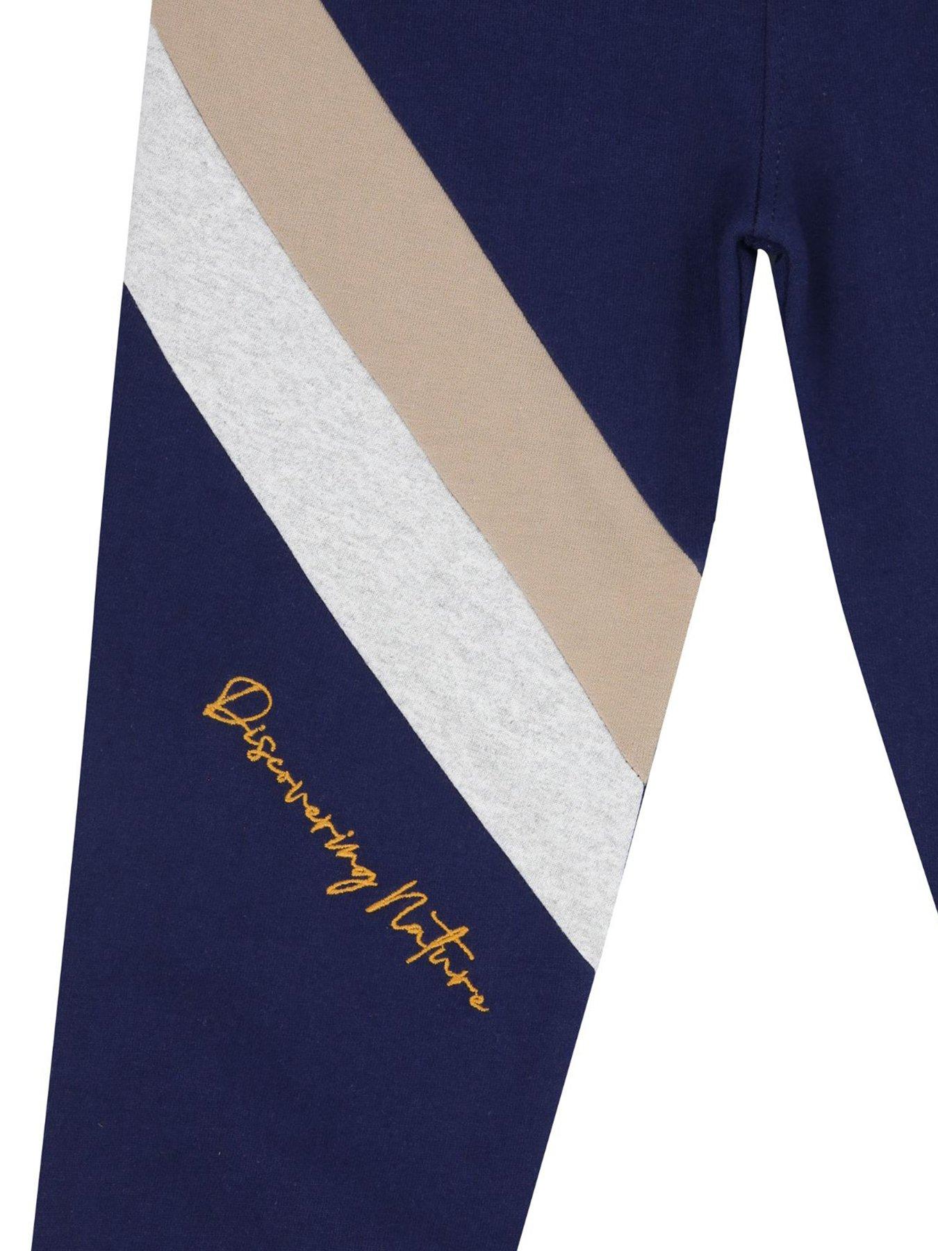 Image 3 of 4 of Lilly + Sid Boys Colour Block Jogger - Navy