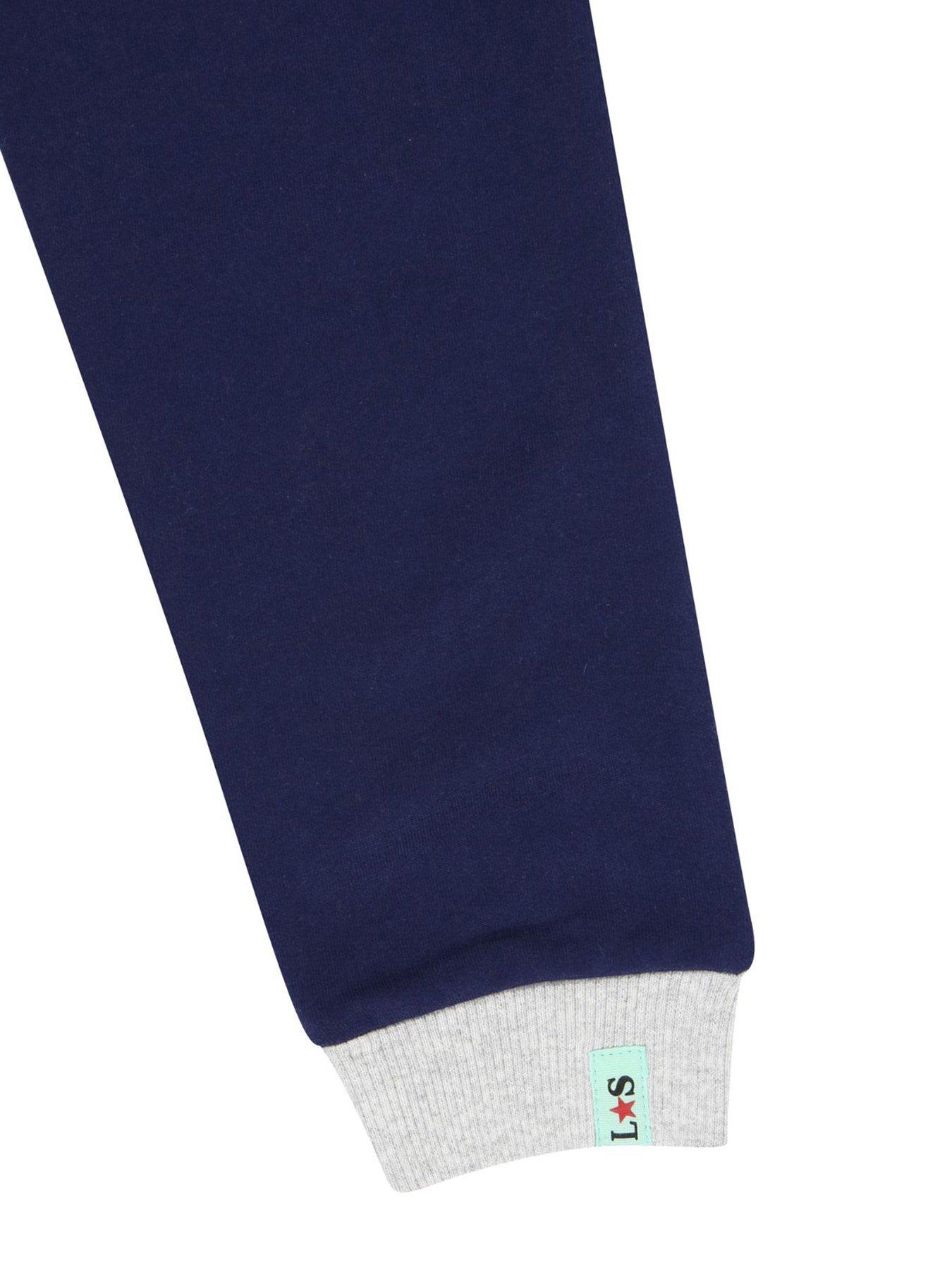 Image 4 of 4 of Lilly + Sid Boys Colour Block Jogger - Navy