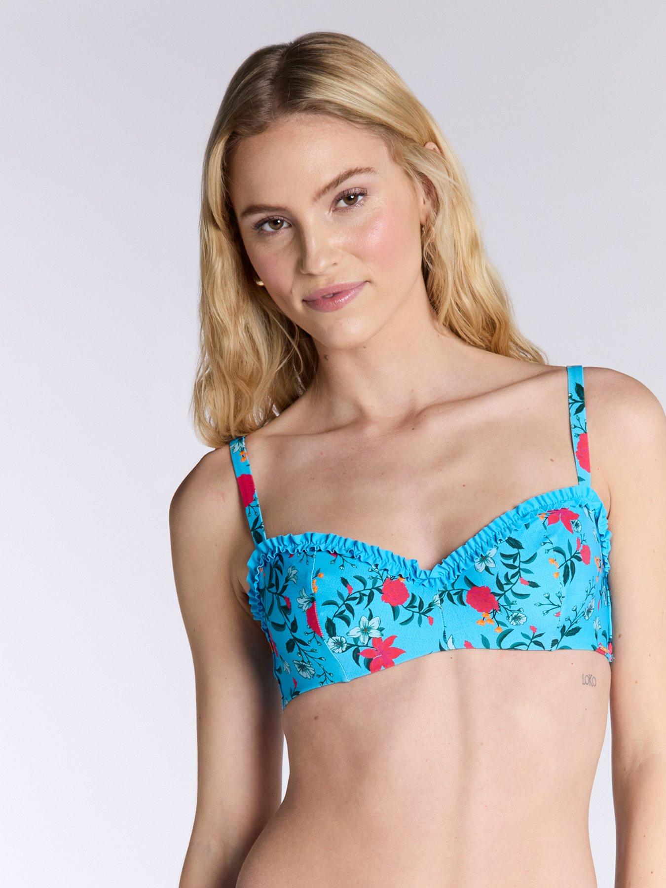 undefined Paradiso Balconette Bikini Top - Aqua
