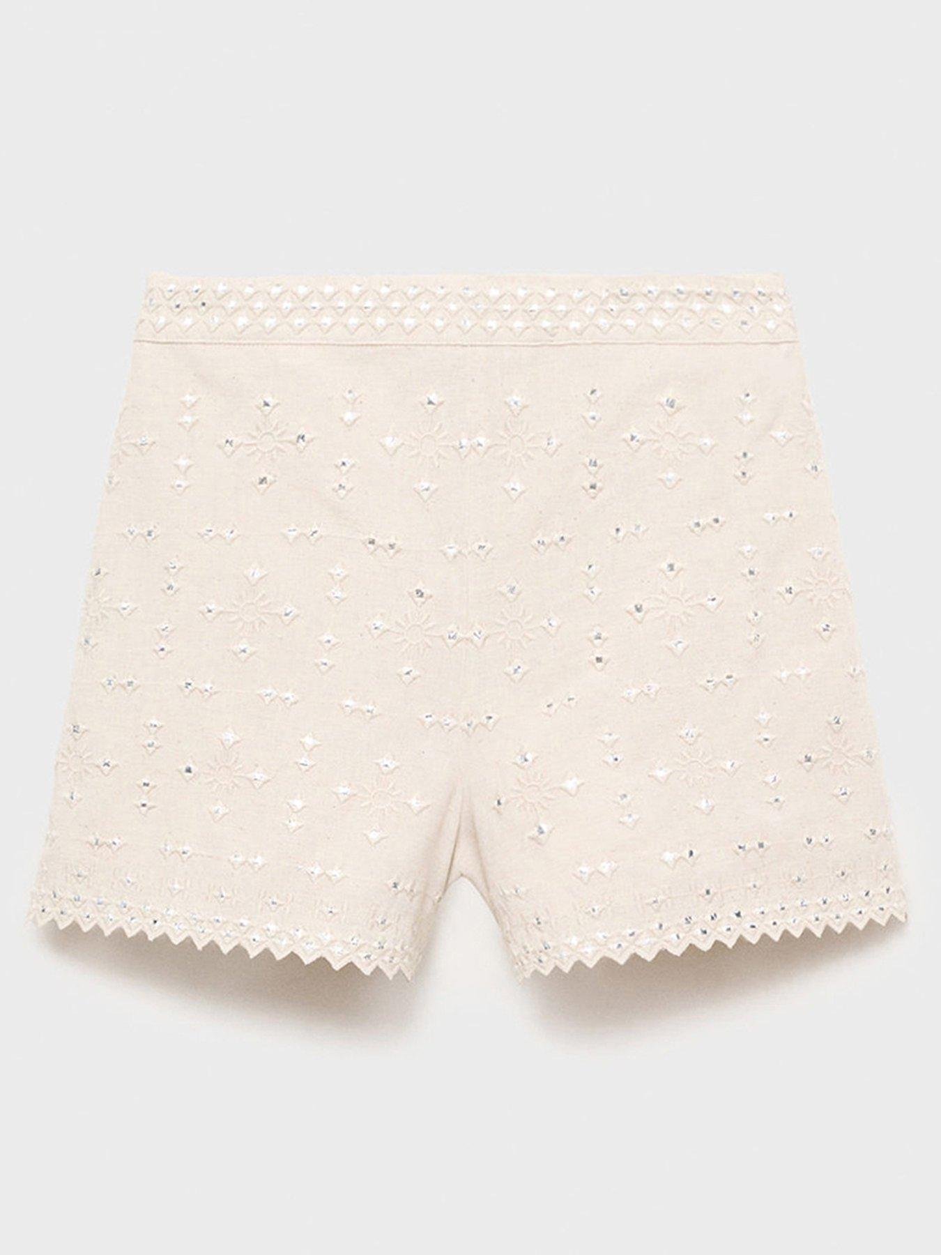 undefined Girls Jules Co-Ord Shorts - Cream