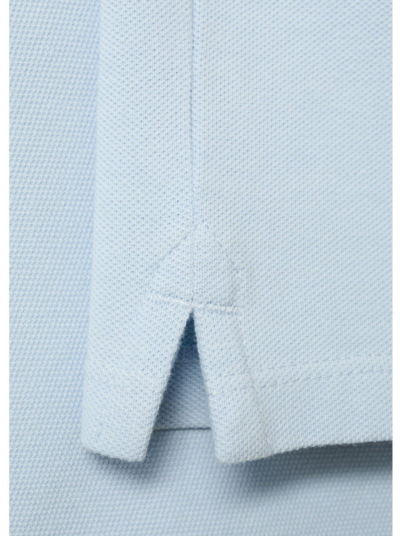 Image 4 of 4 of Mango Boys Short Sleeve Polo Shirt - Light Blue