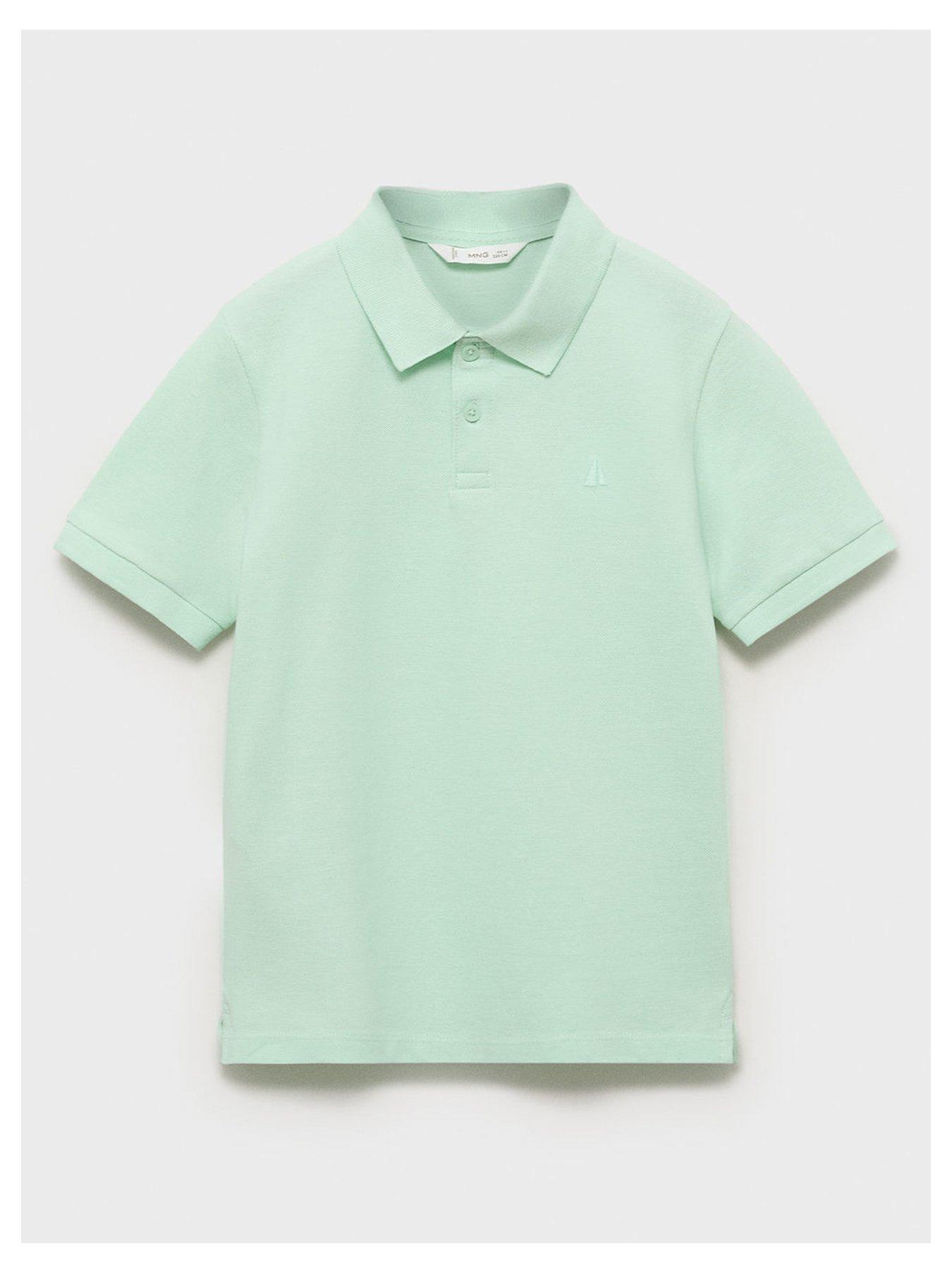 undefined Boys Short Sleeve Polo Shirt - Green