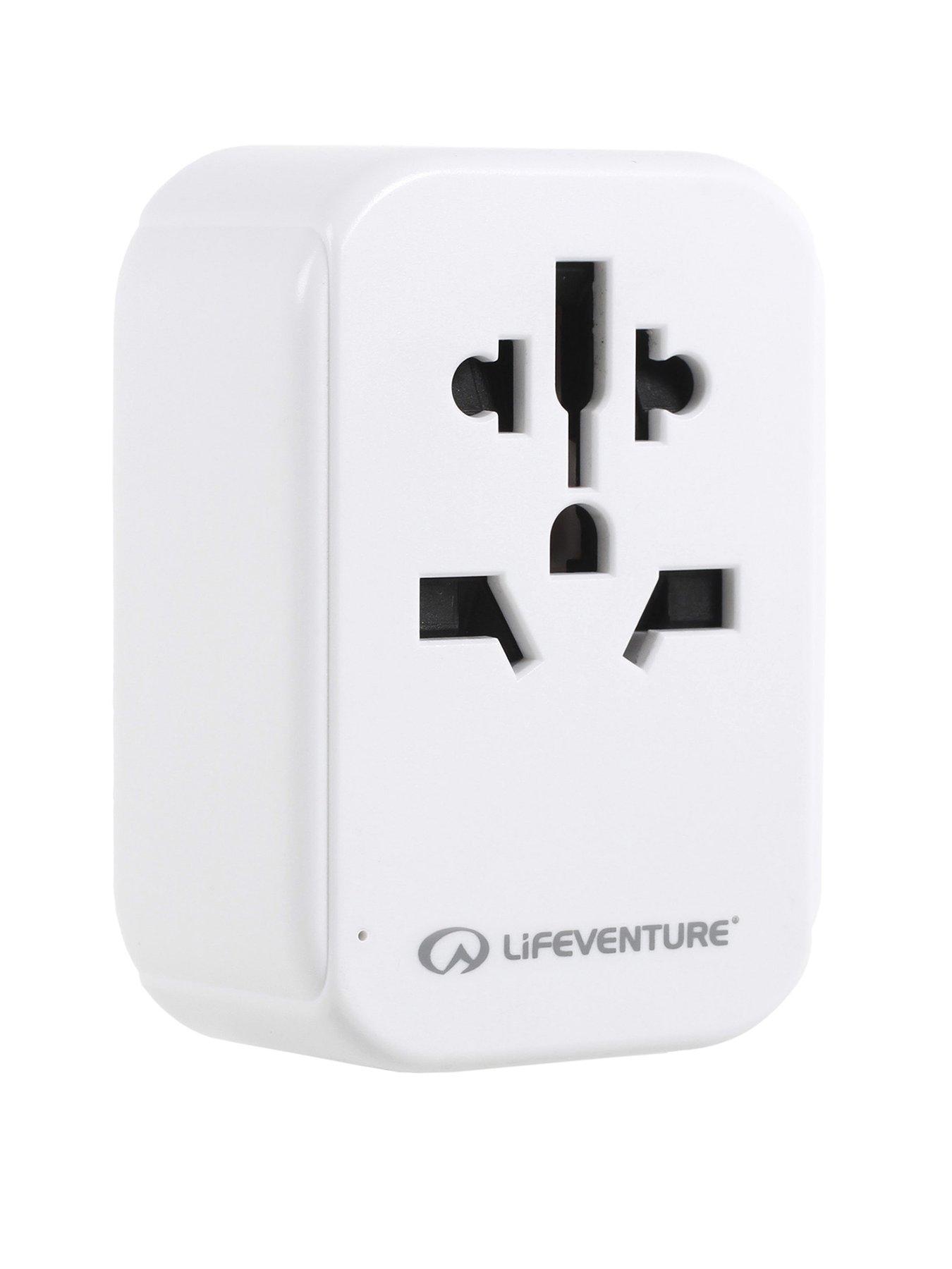 Lifeventure European Travel Adaptor with USB + USB C