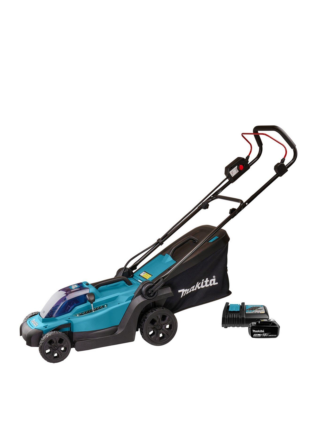 Image 1 of 7 of Makita 18V 33cm Lawn Mower 1 X 5Ah Battery &amp; Fast Charger (16Kg)