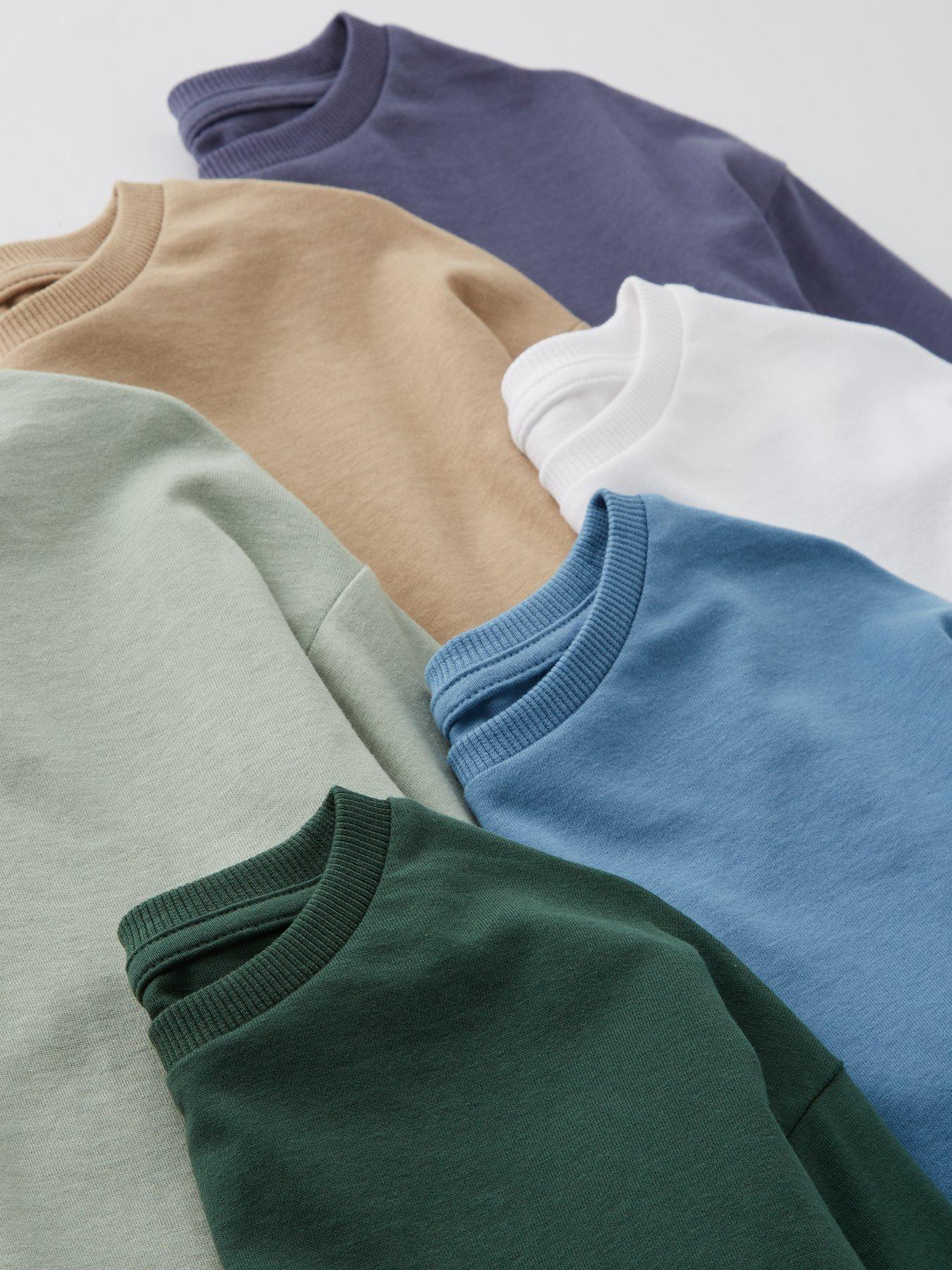 Image 3 of 3 of Mini V by Very Boys 6 Pack Long Sleeve Tshirts - Multi