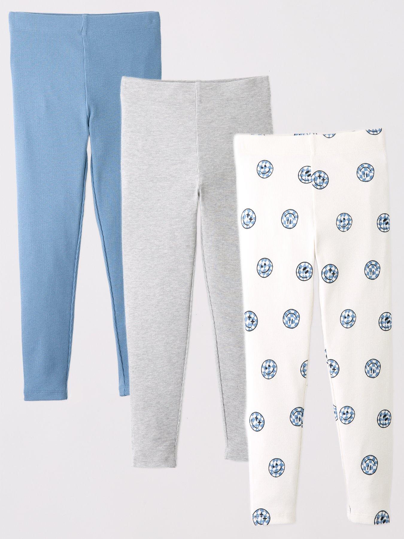 Image 1 of 4 of Mini V by Very Boys 3 Pack Ribbed Leggings - Multi