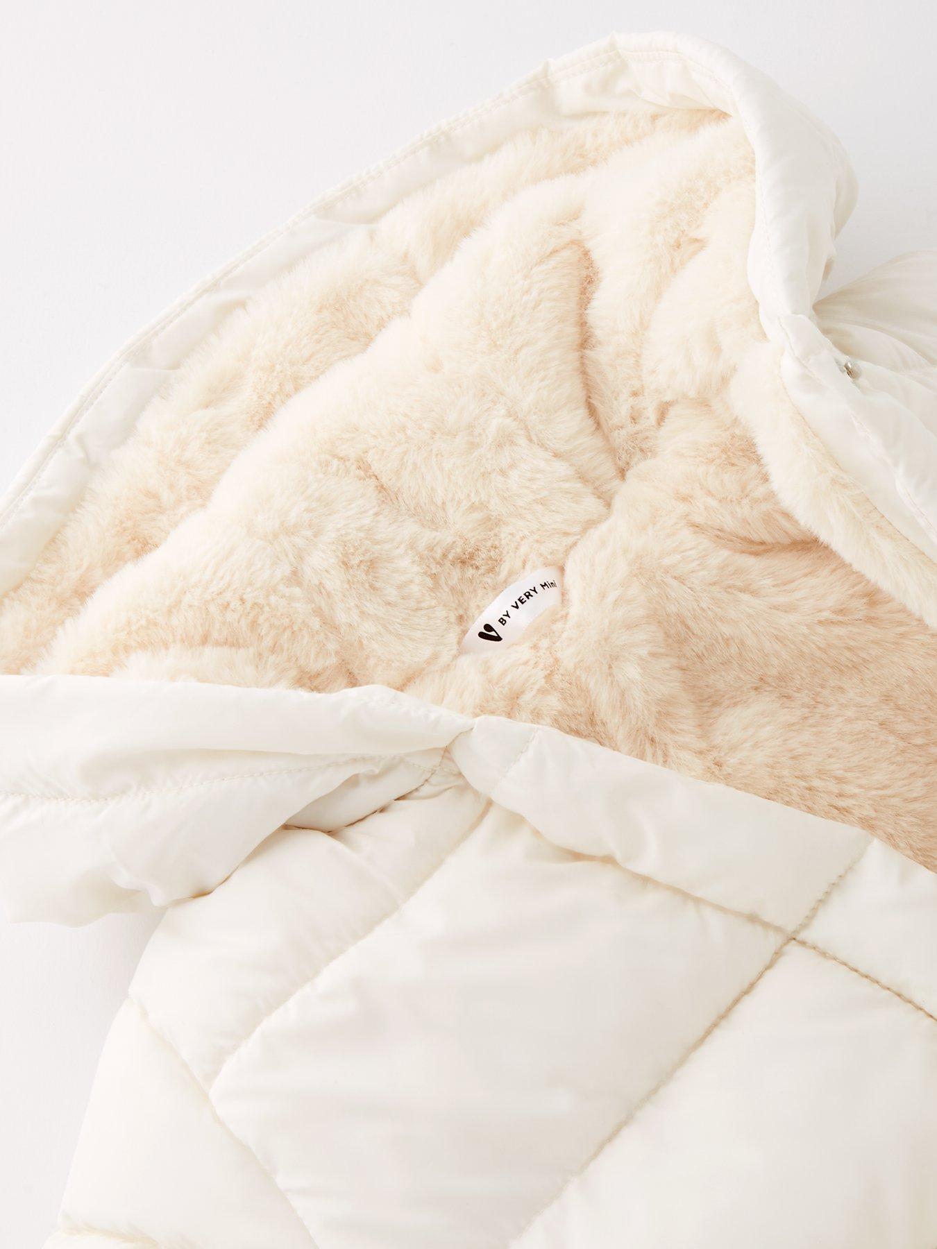 Image 3 of 4 of Mini V by Very Baby Unisex Padded Novelty Jacket - Cream