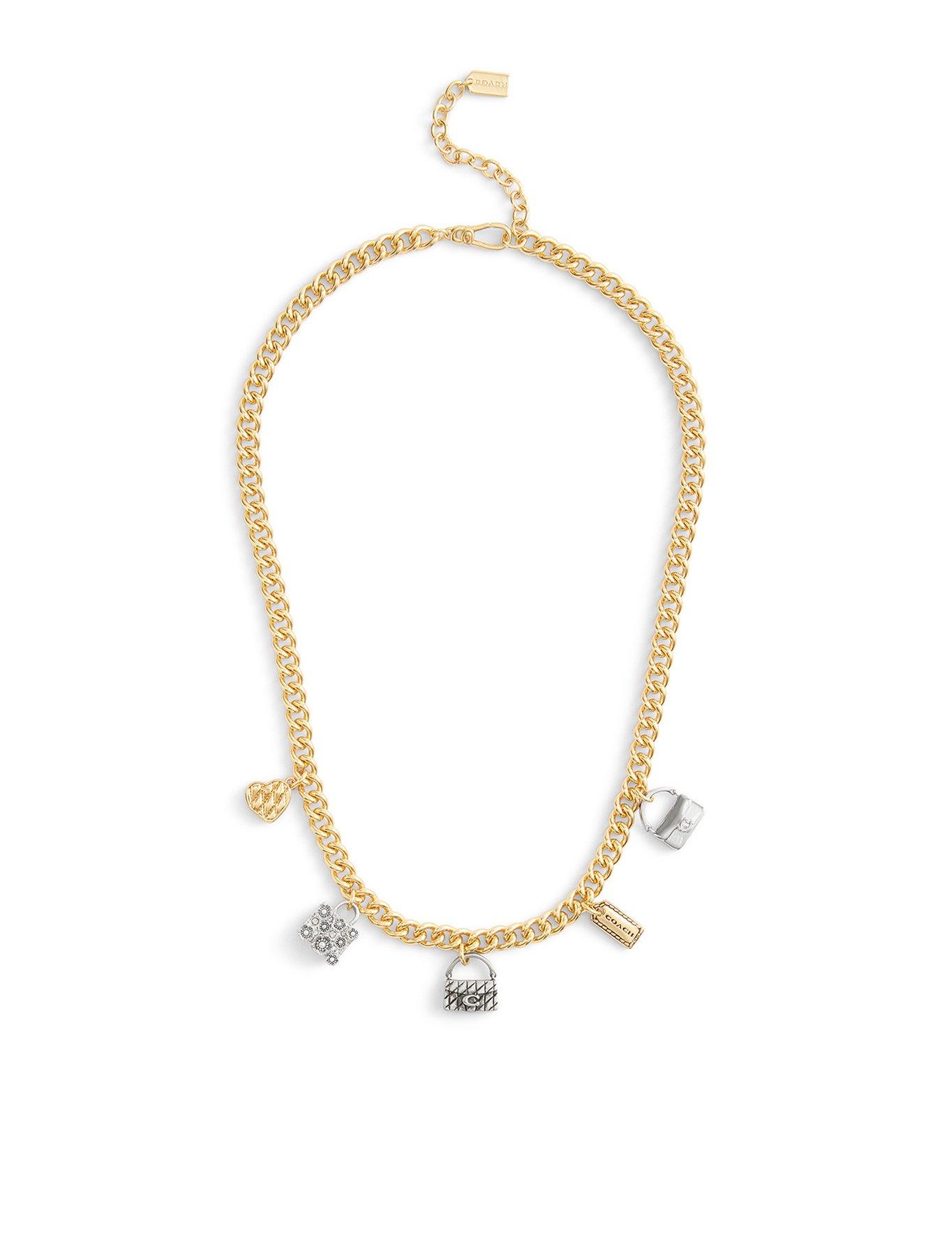 undefined Handbag Shop Charm Necklace - Gold