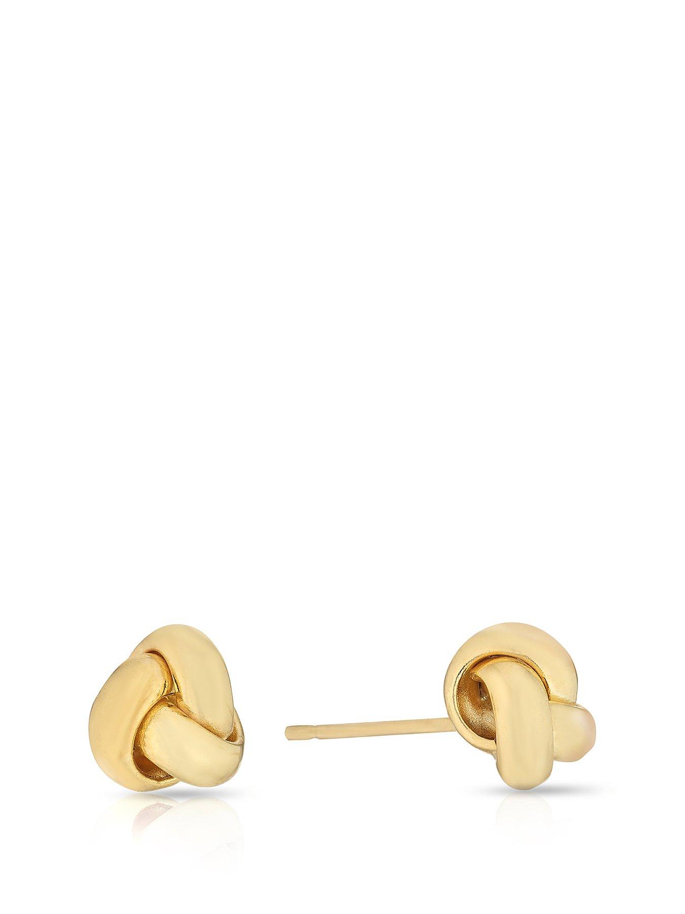 undefined 9ct Yellow Gold Earrings. Knot Stud Earrings