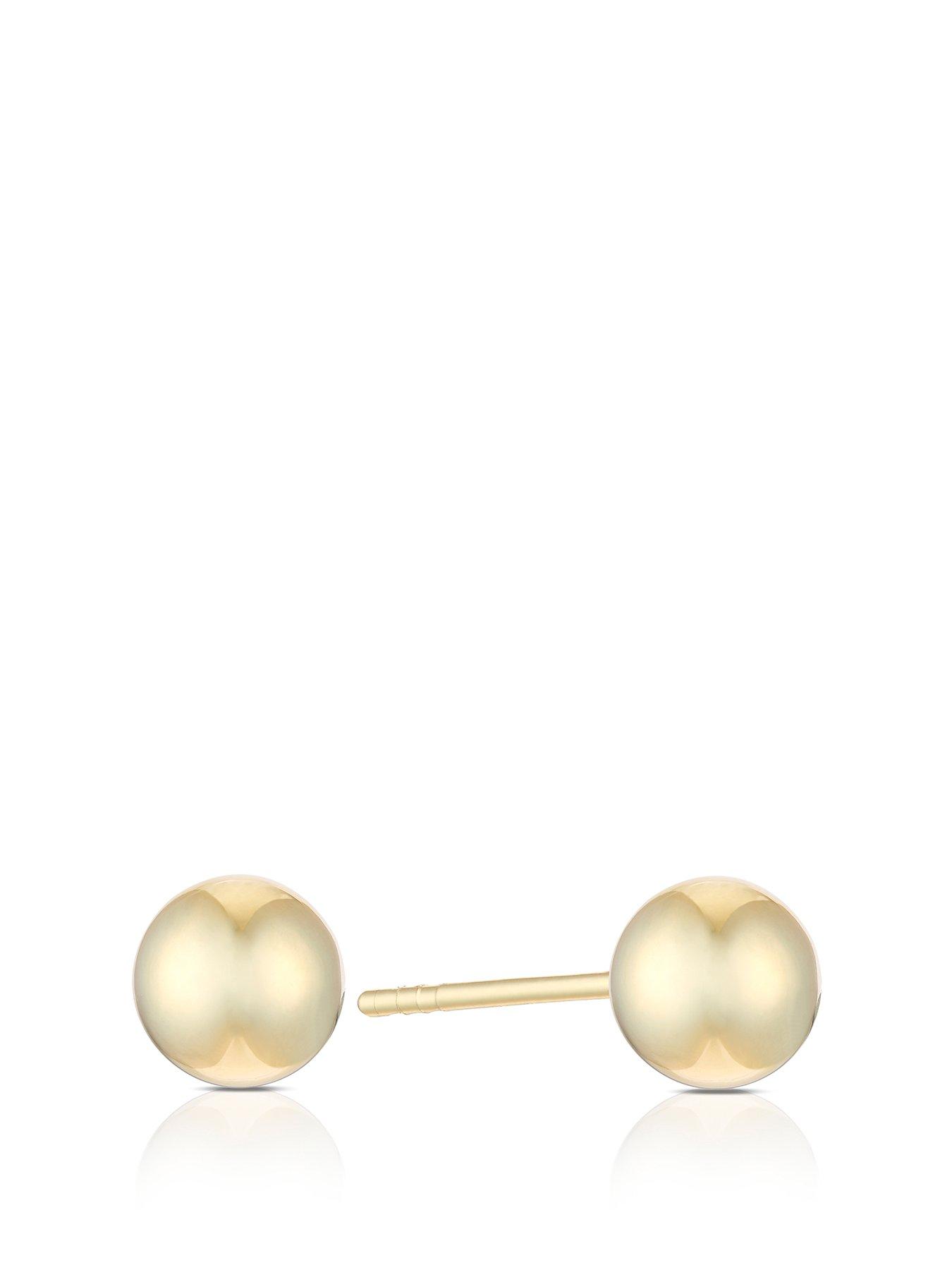 undefined 9ct Yellow Gold Earrings. Ball Stud 5mm Earrings