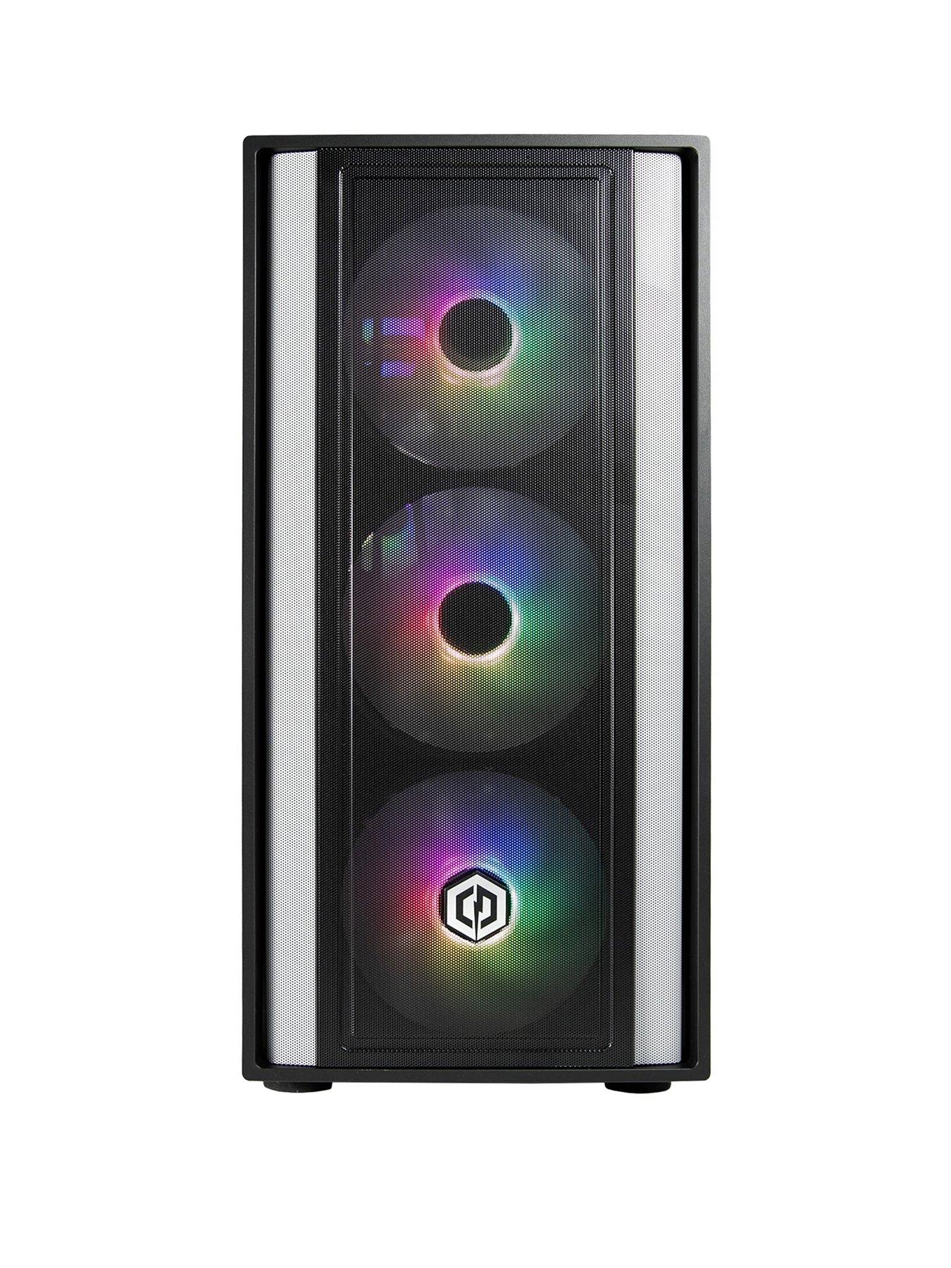 Image 2 of 7 of CyberPower PC MasterBox&nbsp;600 Gaming Desktop&nbsp;- GeForce RTX 5070 Ti, AMD Ryzen 7, 32GB RAM, 1TB SSD