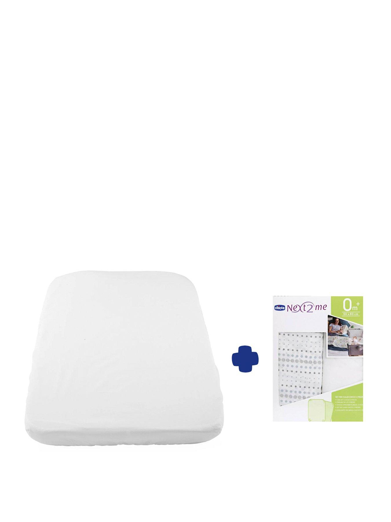 Chicco Next2Me Refresh Bundle, Replacement Mattress  &  2 Fitted Sheets, Air
