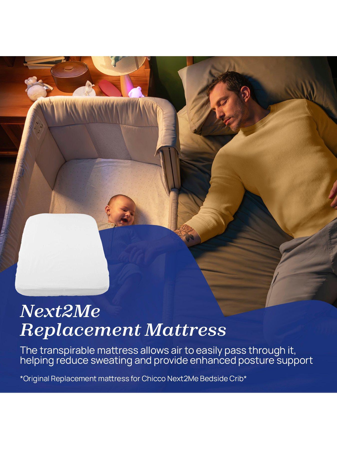 Image 4 of 6 of Chicco &nbsp;Next2Me Refresh Bundle, Replacement Mattress &amp; 2 Fitted Sheets, Air