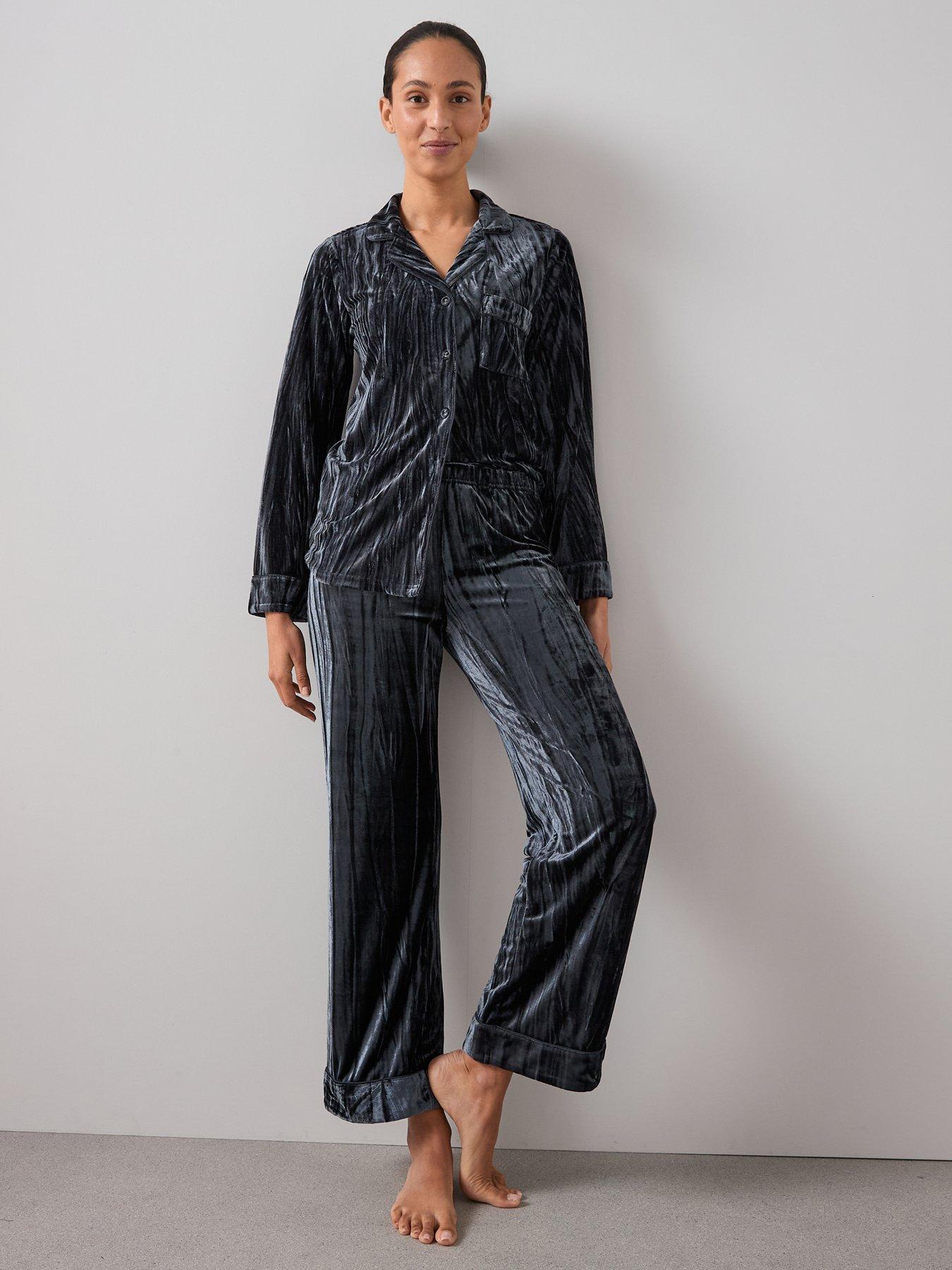 Image 1 of 6 of The Very Collection Crushed Velvet Revere Set - Grey
