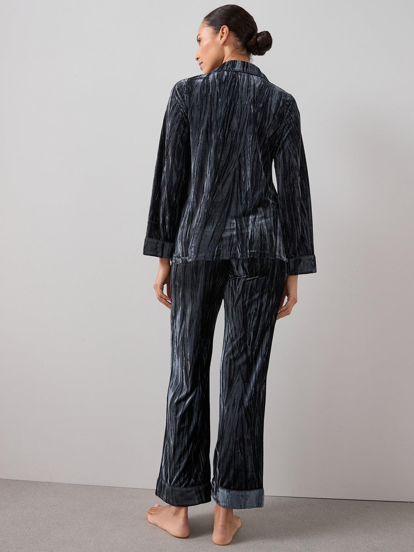 Image 2 of 6 of The Very Collection Crushed Velvet Revere Set - Grey