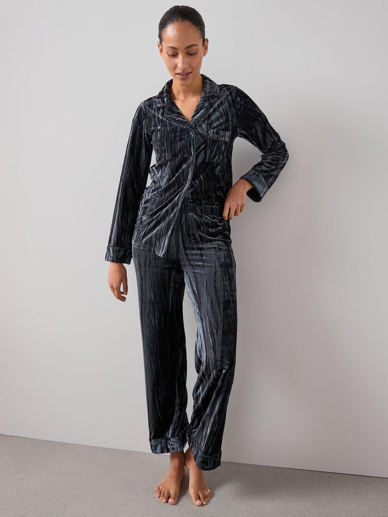 Image 3 of 6 of The Very Collection Crushed Velvet Revere Set - Grey