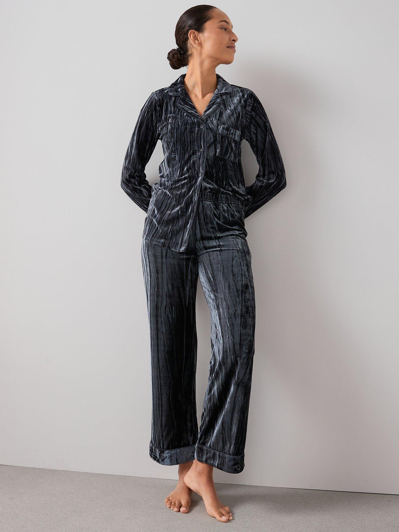 Image 5 of 6 of The Very Collection Crushed Velvet Revere Set - Grey