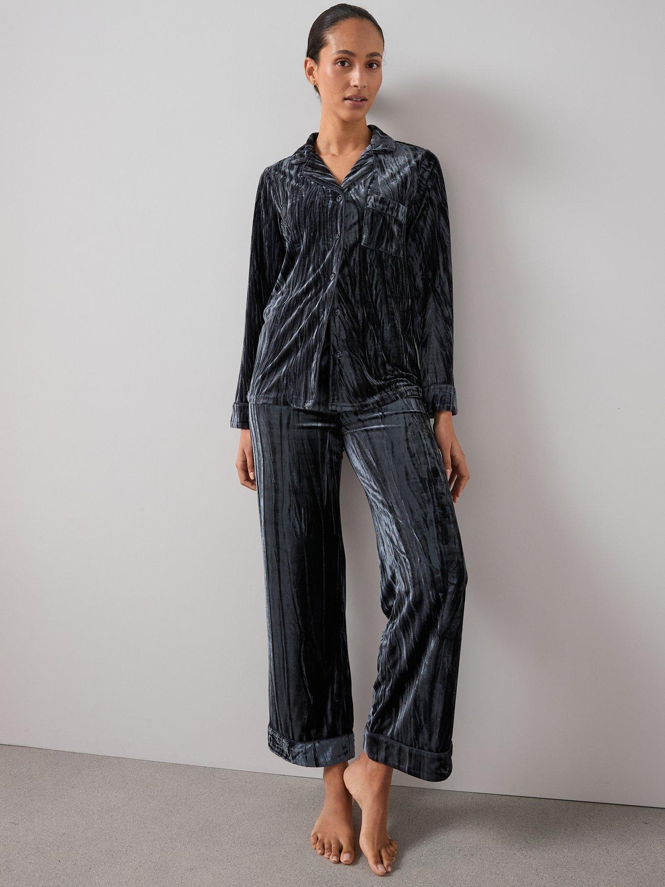 Image 6 of 6 of The Very Collection Crushed Velvet Revere Set - Grey