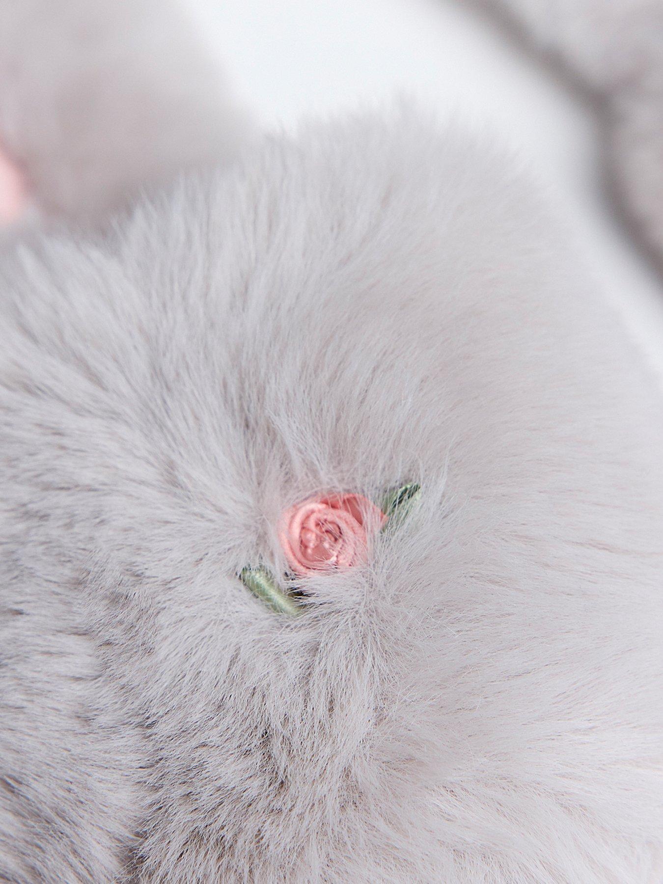 Image 5 of 5 of Boux Avenue Rosebud Slider Slippers - Grey