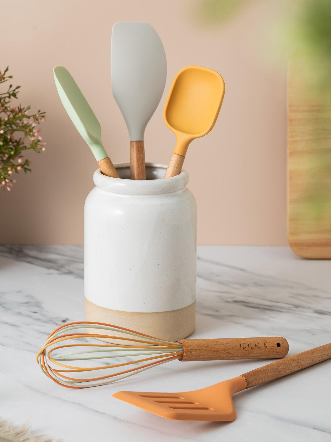 KitchenCraft Idilica Kitchen Tools and Utensil Holder Set