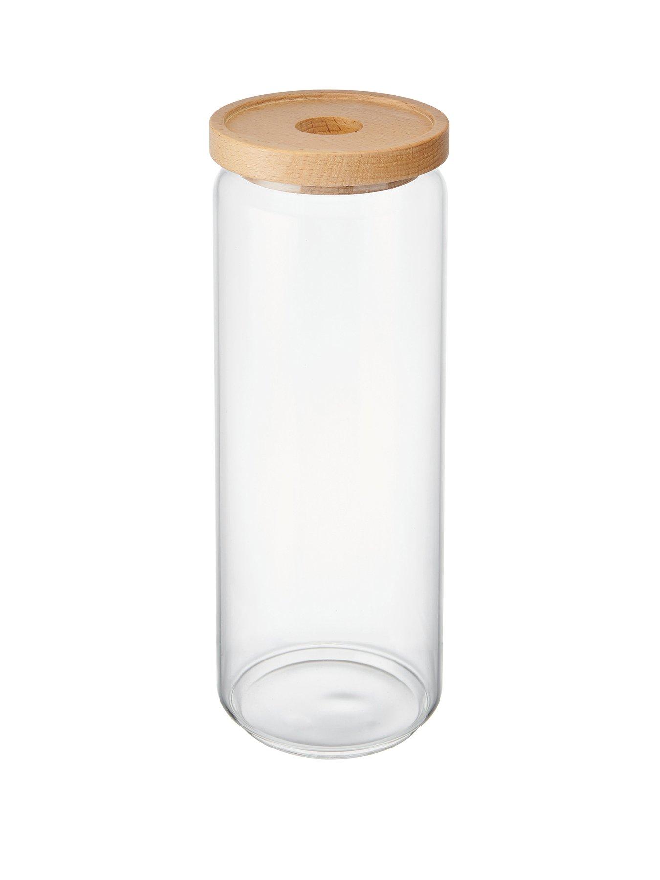 Image 2 of 7 of KitchenCraft Idilica Glass Storage Jars - Set of 3