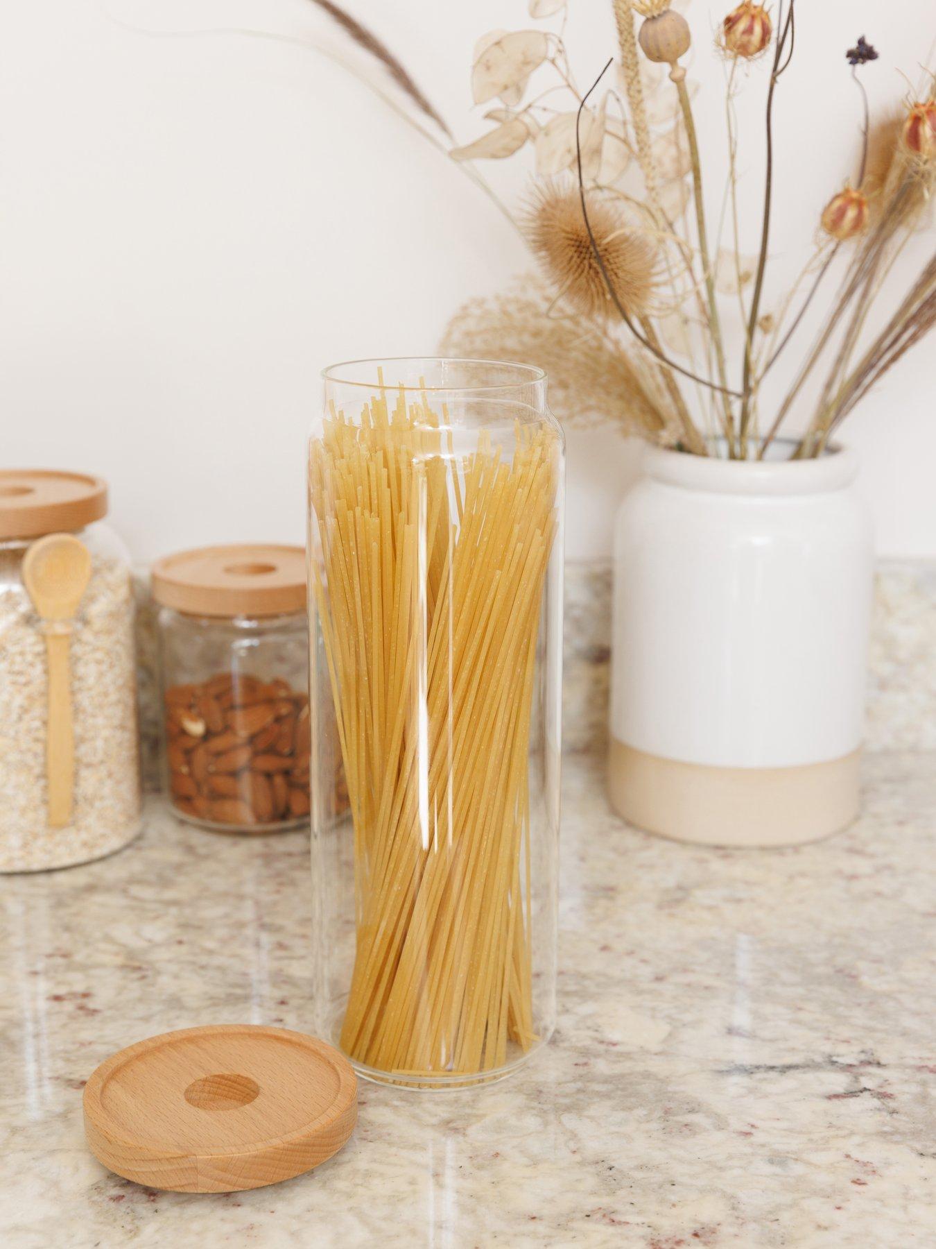 Image 4 of 7 of KitchenCraft Idilica Glass Storage Jars - Set of 3