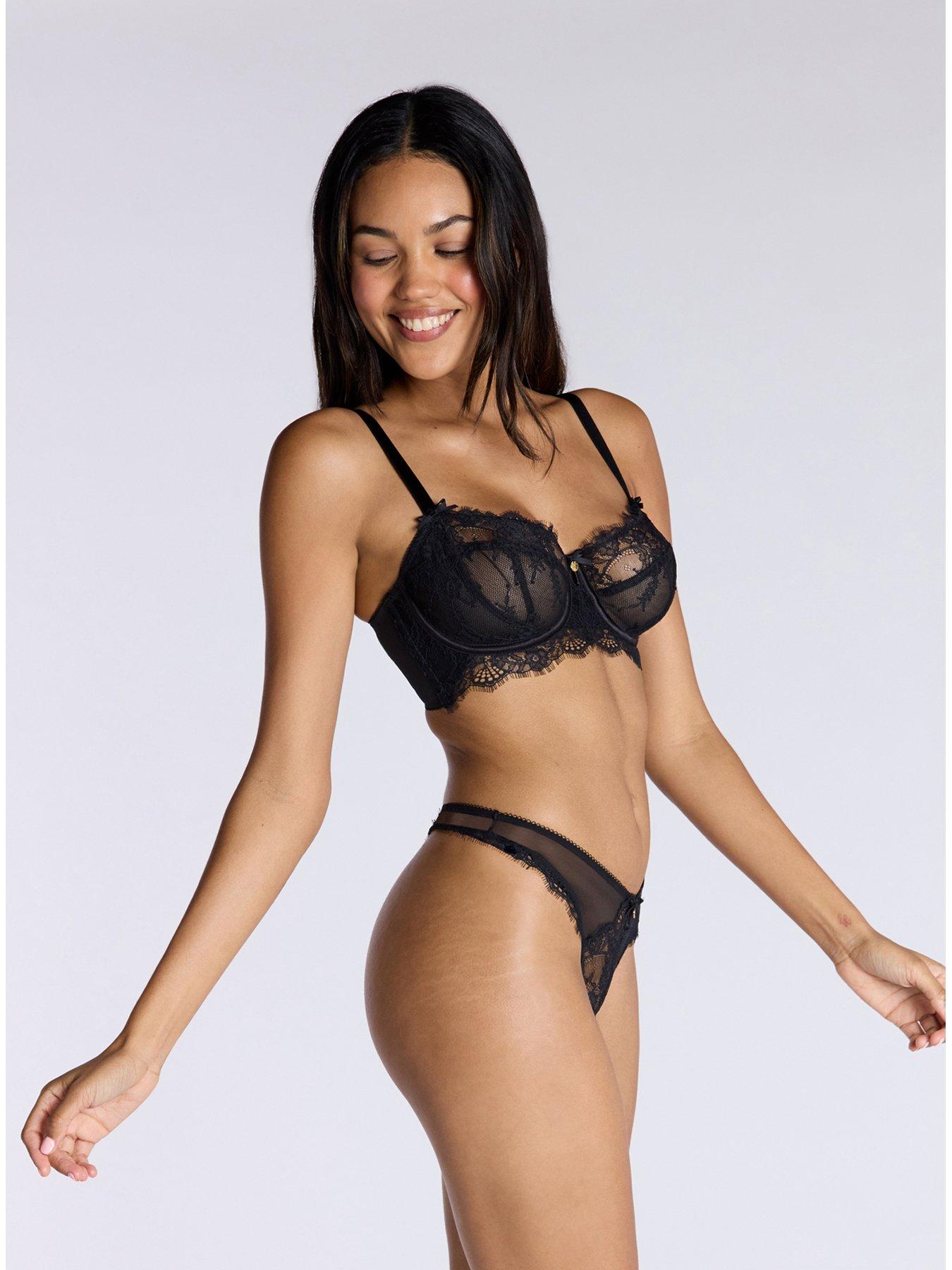Image 2 of 5 of Boux Avenue Naomi Balconette Bra - Black
