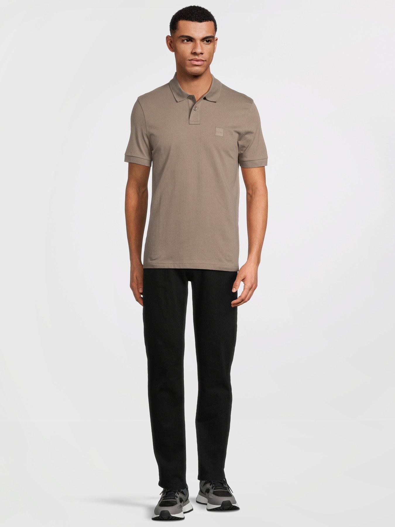 Image 3 of 5 of BOSS Passenger Slim Fit Short Sleeve Polo Shirt - Dark Grey