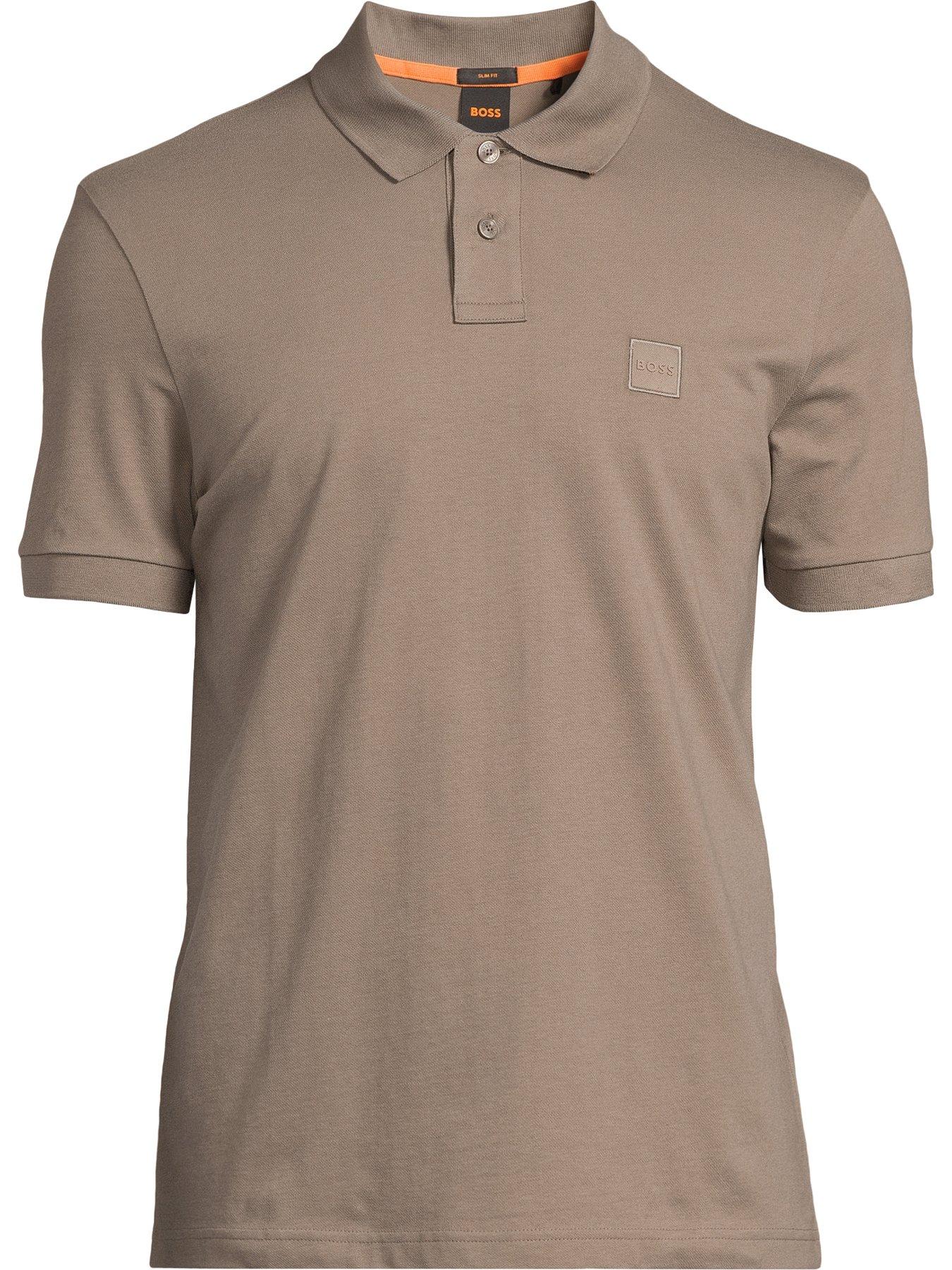 Image 5 of 5 of BOSS Passenger Slim Fit Short Sleeve Polo Shirt - Dark Grey
