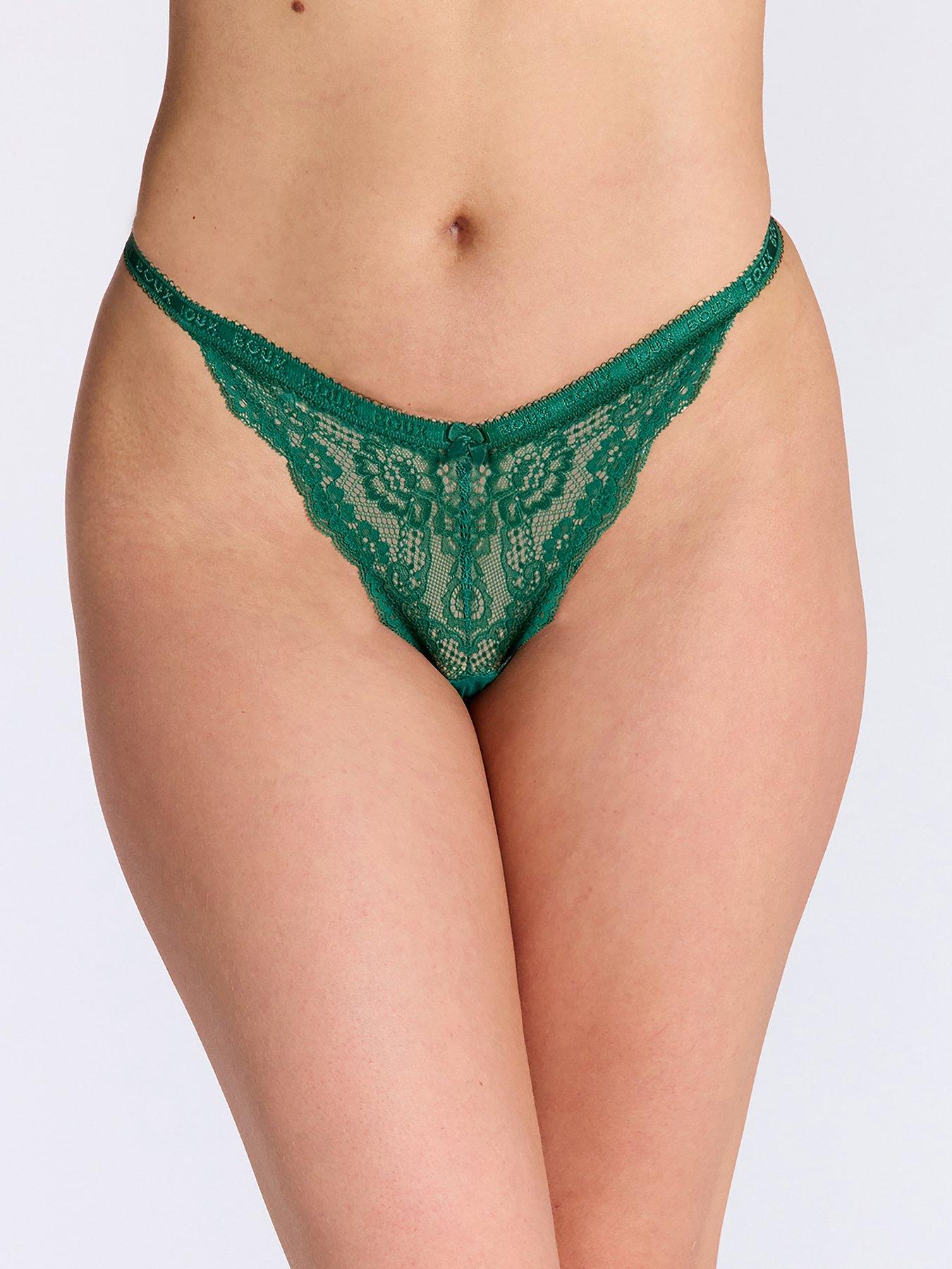 Image of Boux Avenue Gracey Brief - Deep Green