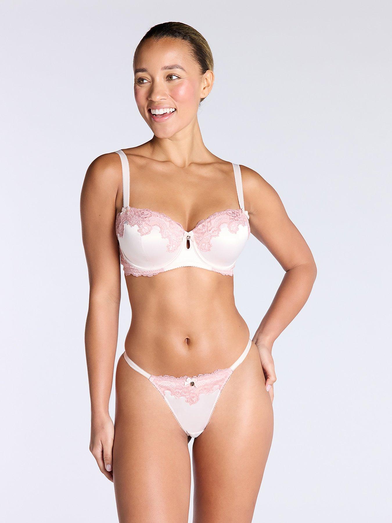 Image 1 of 4 of Boux Avenue Etta Thong - Rose Pink