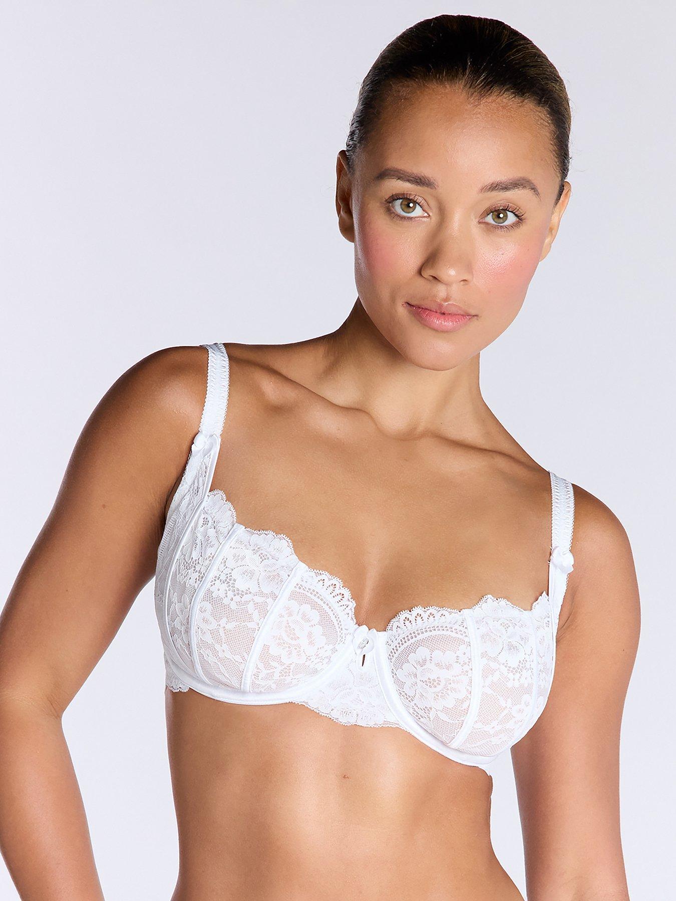 undefined Jasmine Balconette Bra - White
