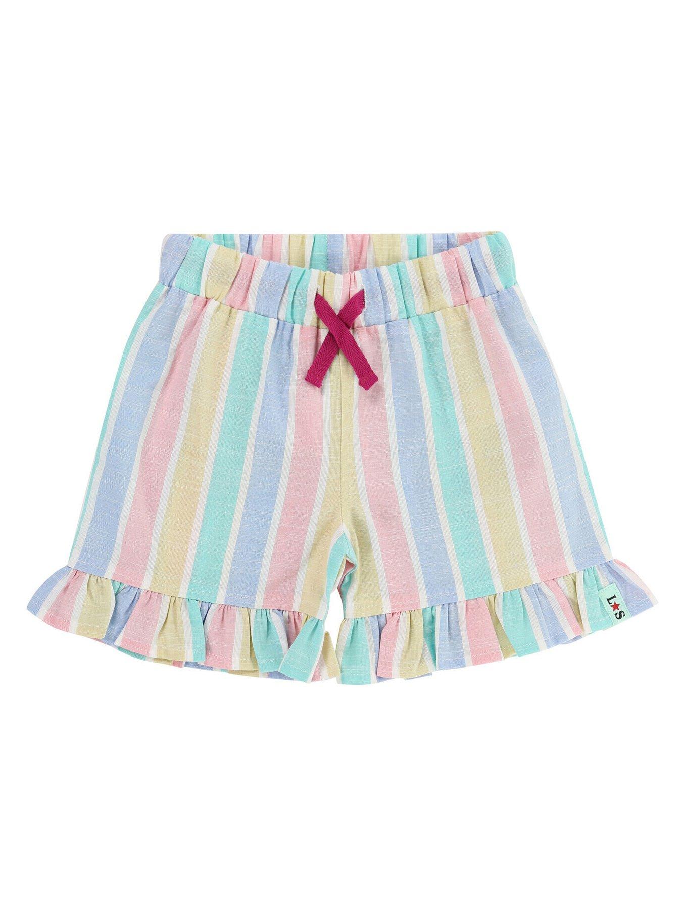 undefined Girls Deckchair Stripe Shorts - Multi