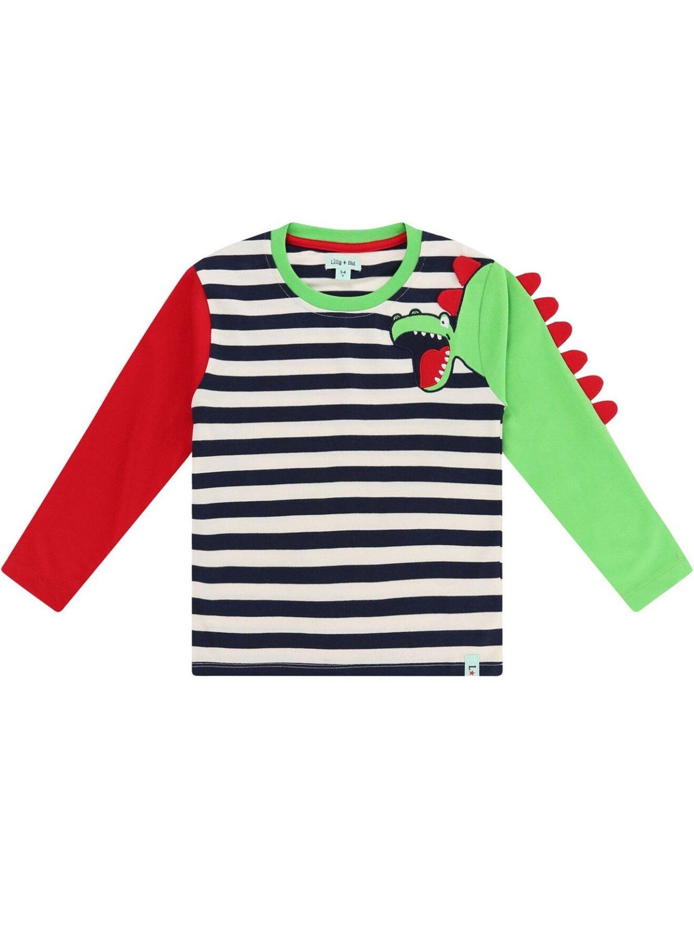 lilly-sid-boys-dino-spike-sleeve-top-ocean