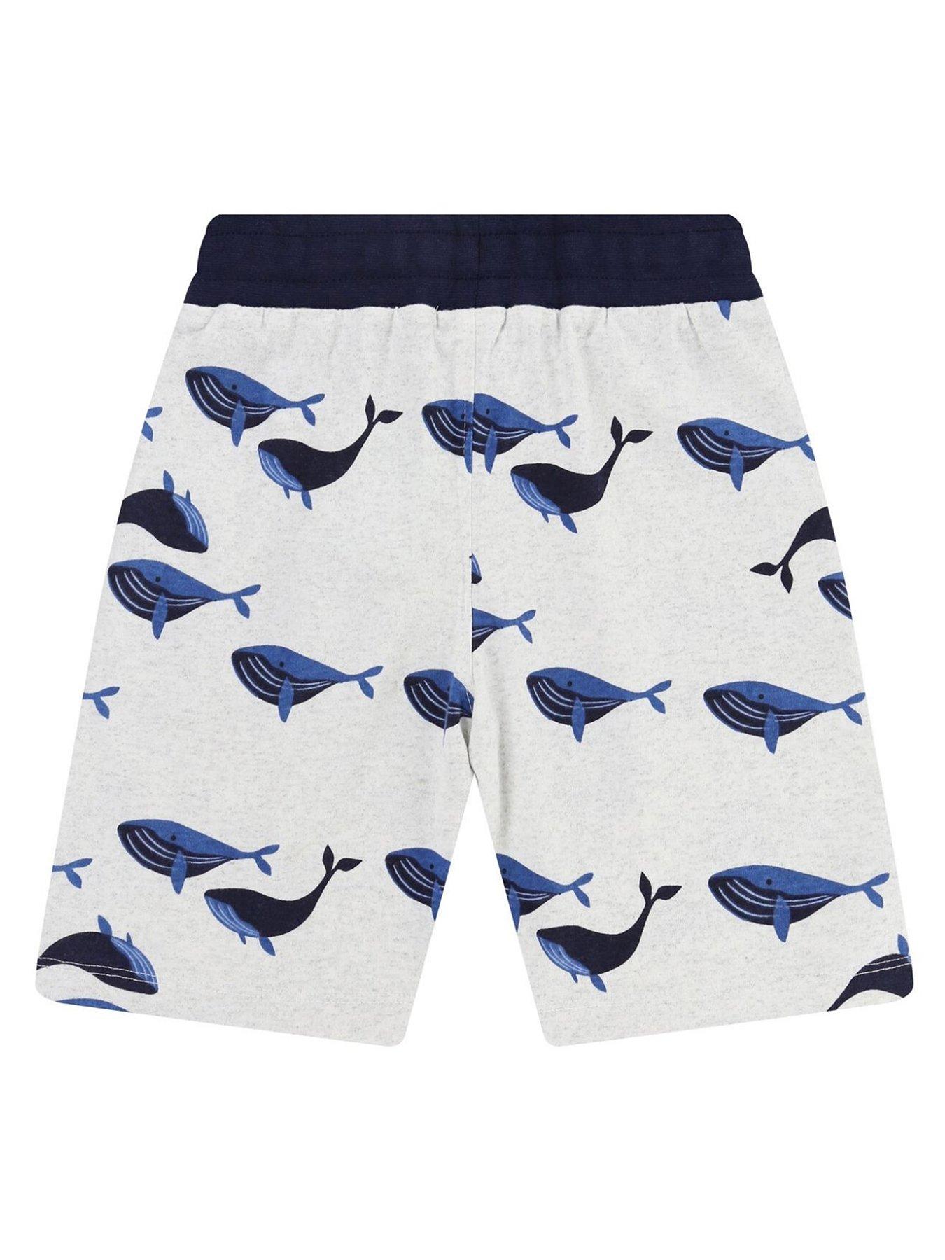 Image 2 of 4 of Lilly + Sid Boys Whales Shorts - Multi