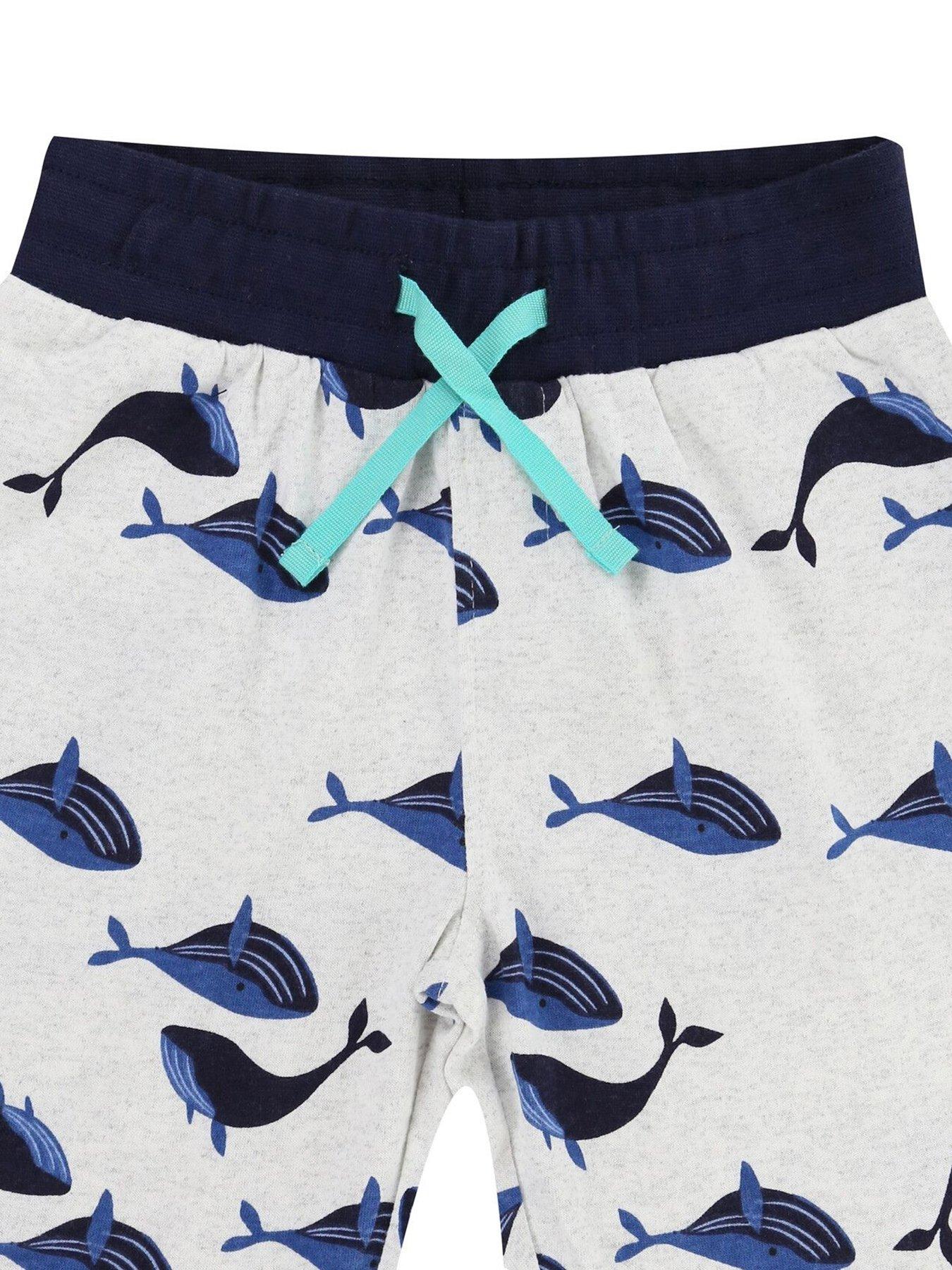 Image 3 of 4 of Lilly + Sid Boys Whales Shorts - Multi