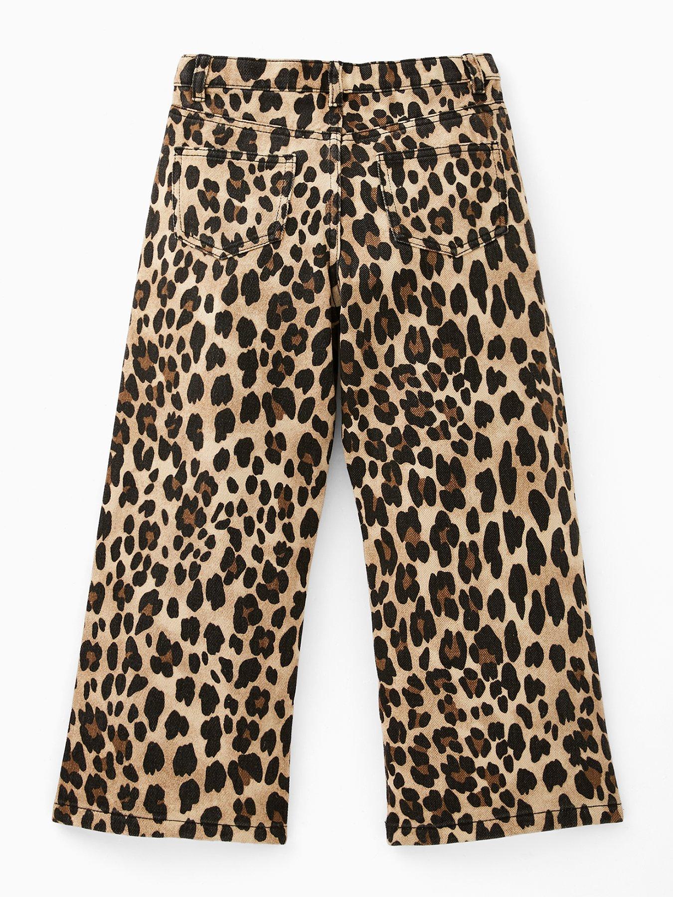 Image 2 of 4 of V by Very Girls Leopard Print Jeans - Print