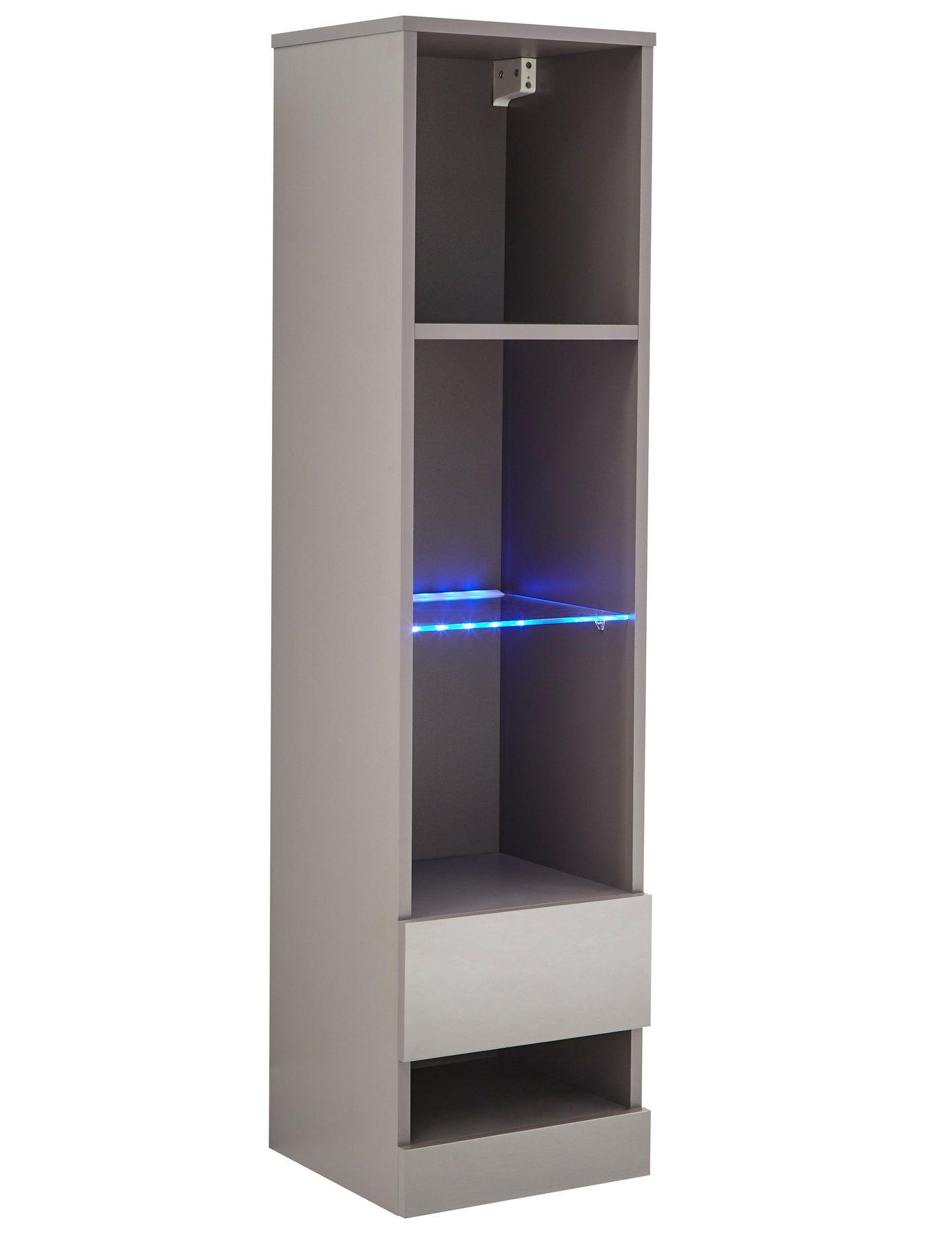 Image 3 of 6 of GFW Galicia 120 Cms Tv Unit + 1 Shelf Unit - Fits up to 55 inch TV - Grey