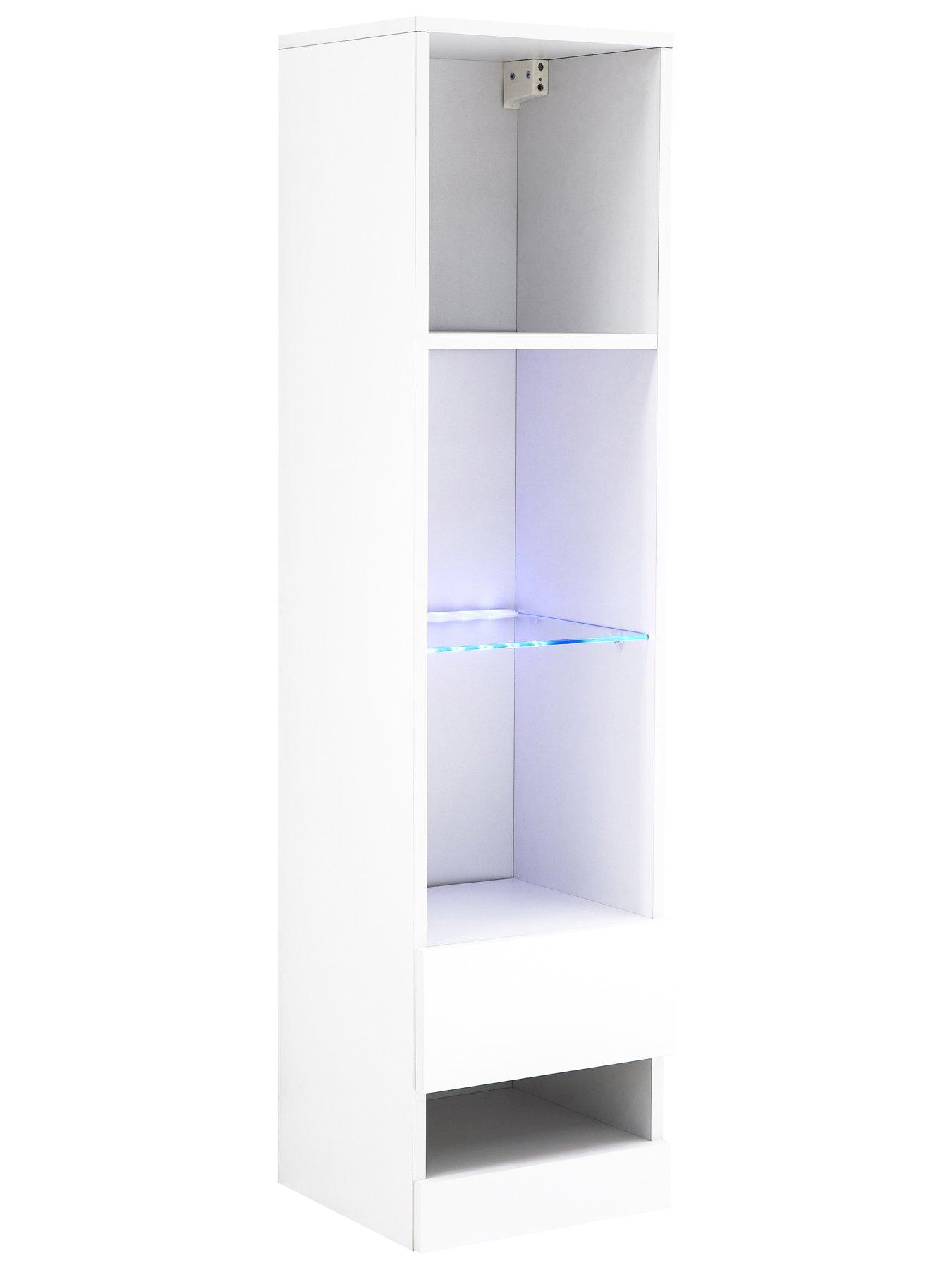 Image 4 of 7 of GFW Galicia 120 cm TV Unit + 2 Shelf Units - fits up to 55 inch TV - White