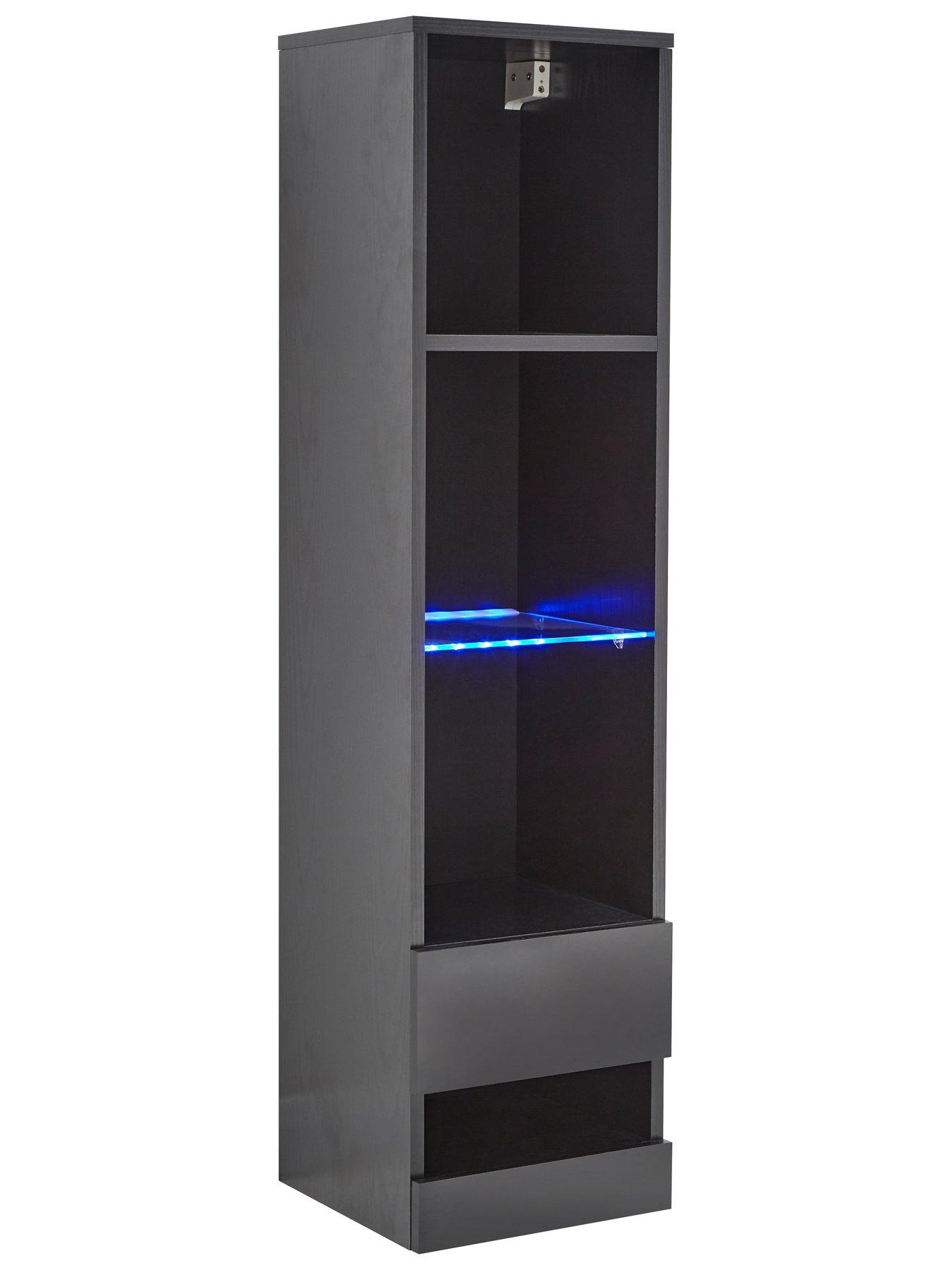 Image 4 of 5 of GFW Galicia 180 cm&nbsp;TV&nbsp;Unit + 2 Shelf Units - fits up to 80 inch TV - Black