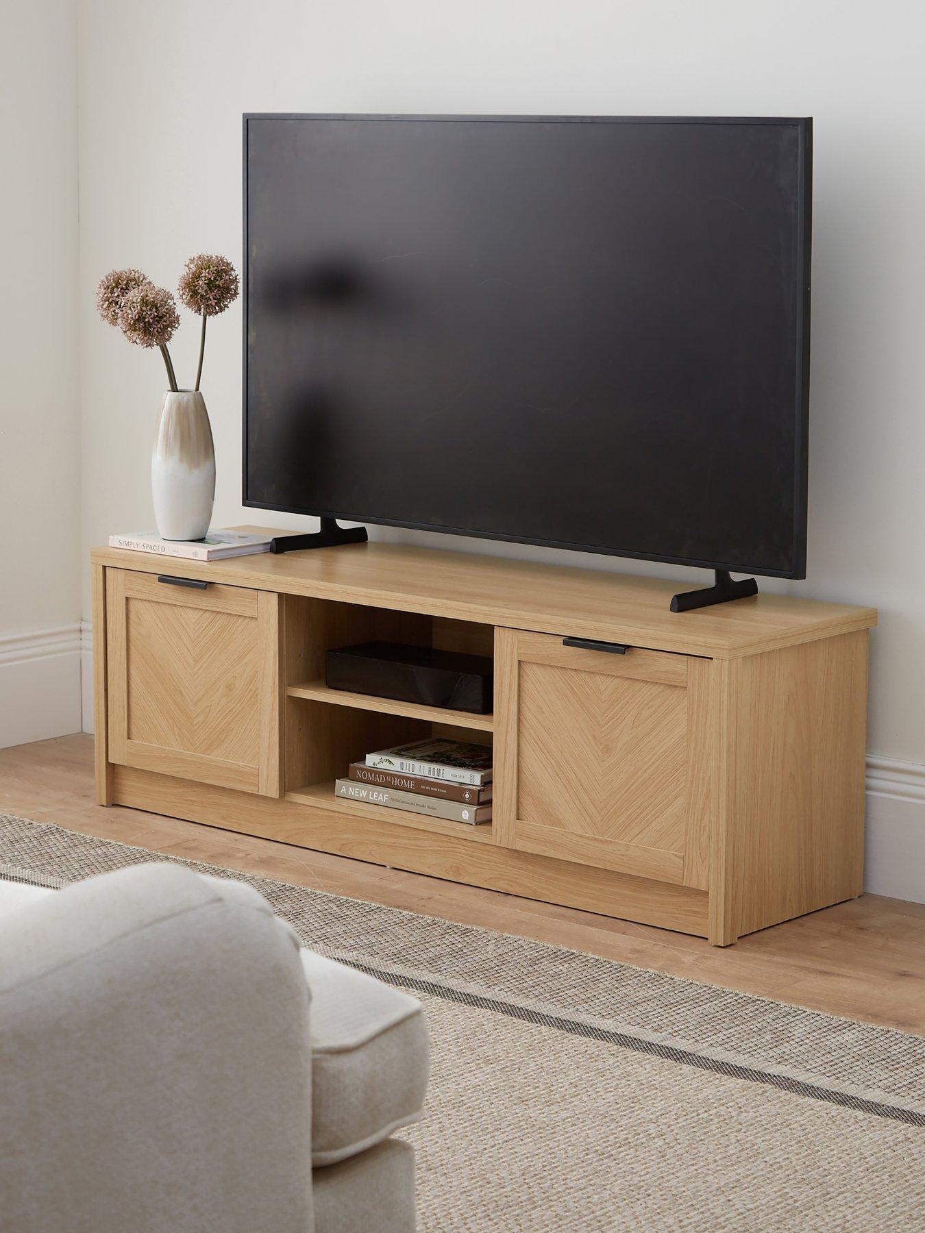 Very Home Chevry TV Unit - Oak - fits up to 65 inch TV