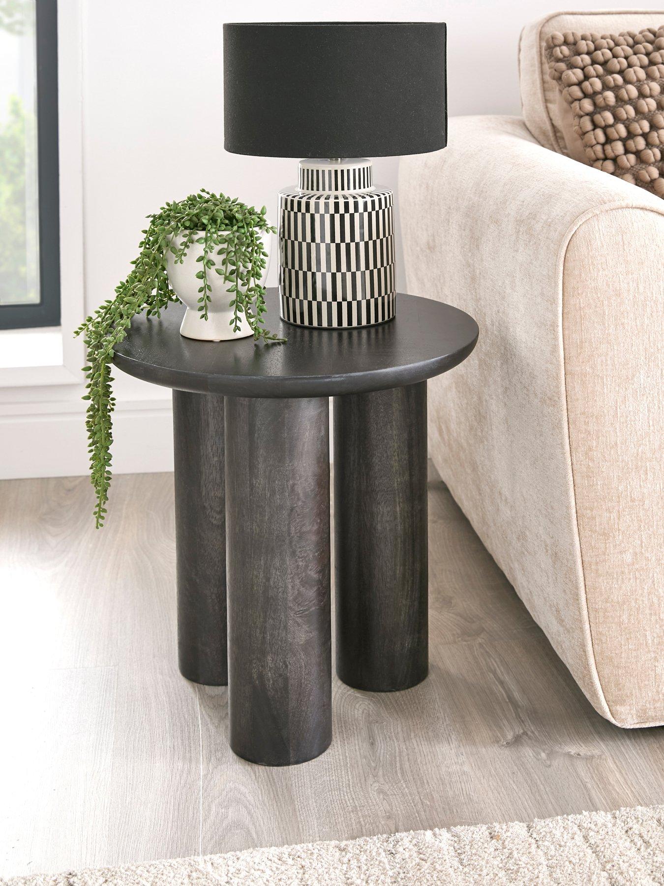 Very Home Lora Ready Assembled Side Table - Black