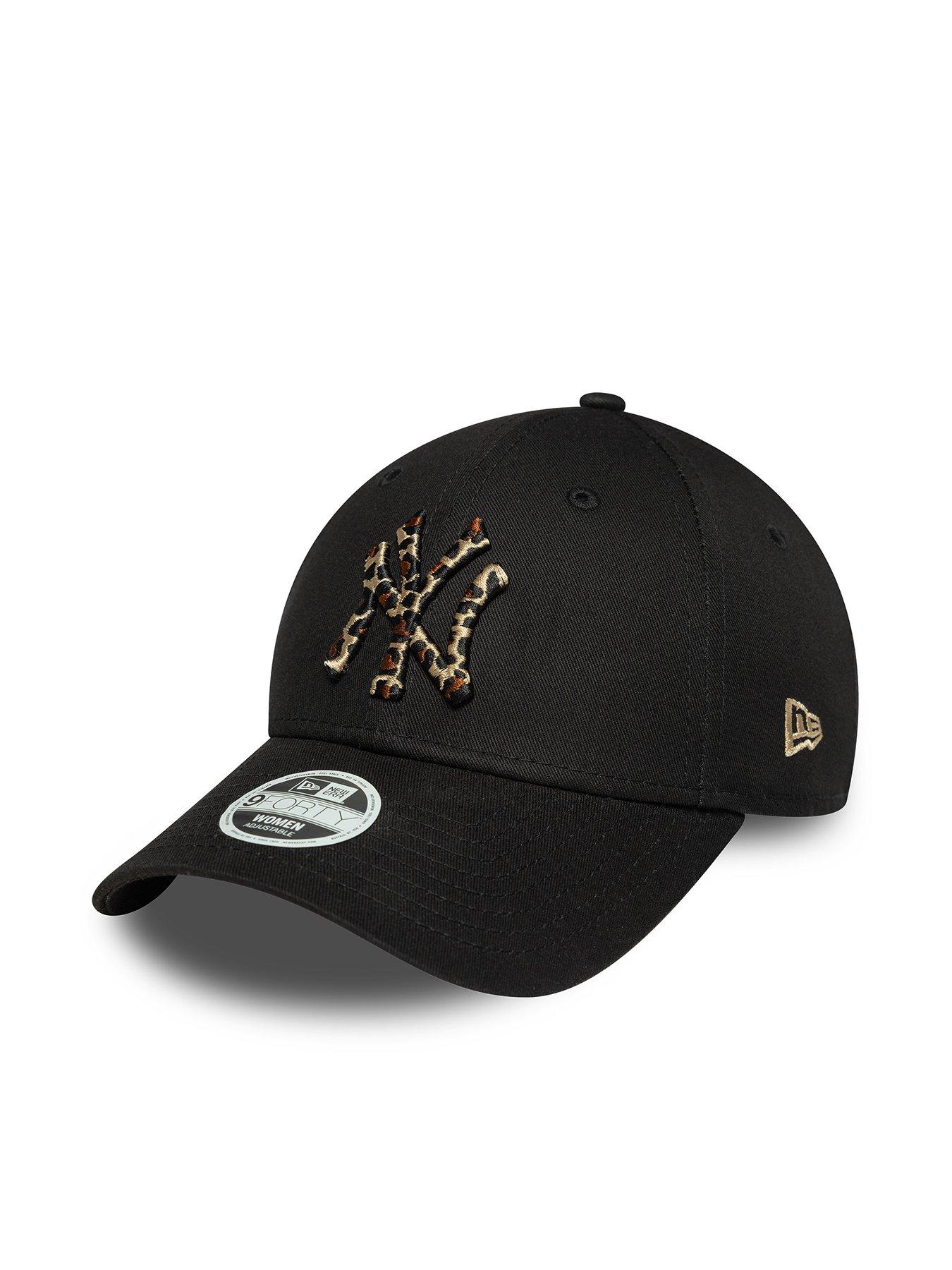 New Era Women's Leopard Infill 9forty Cap -black