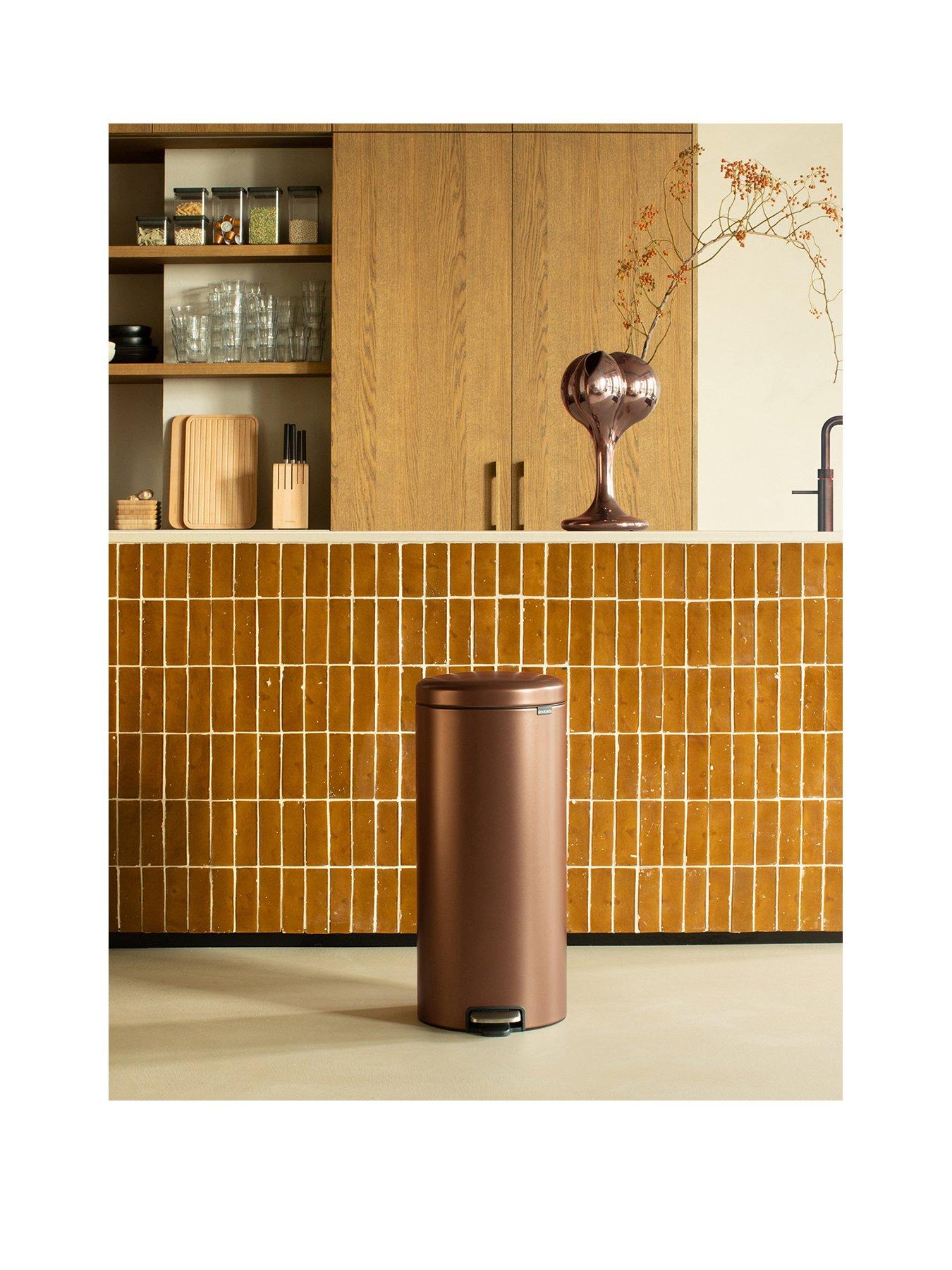 undefined NewIcon 30-Litre Pedal Bin in Bronze