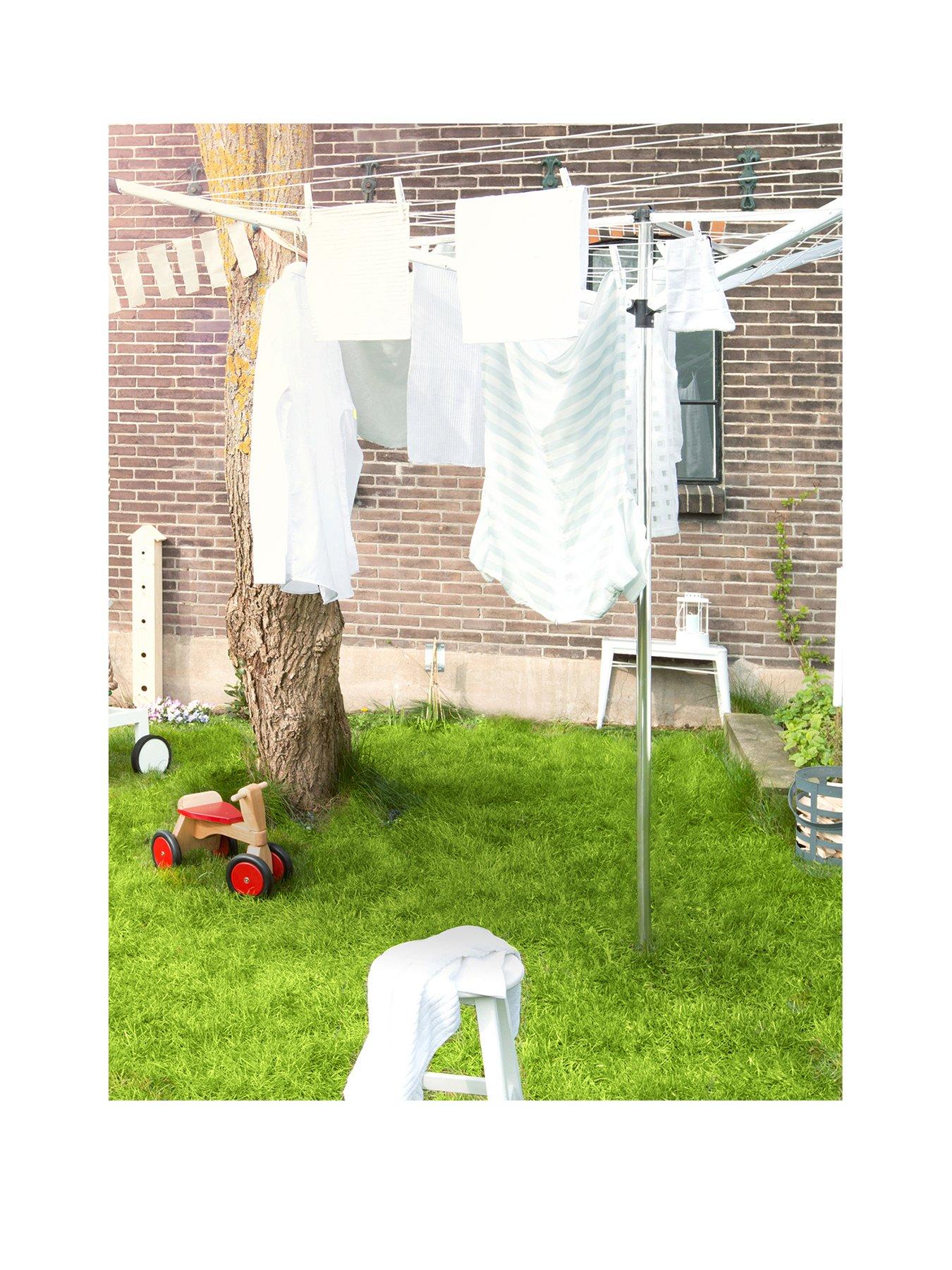 undefined Essential 30m Rotary Airer & Ground Tube