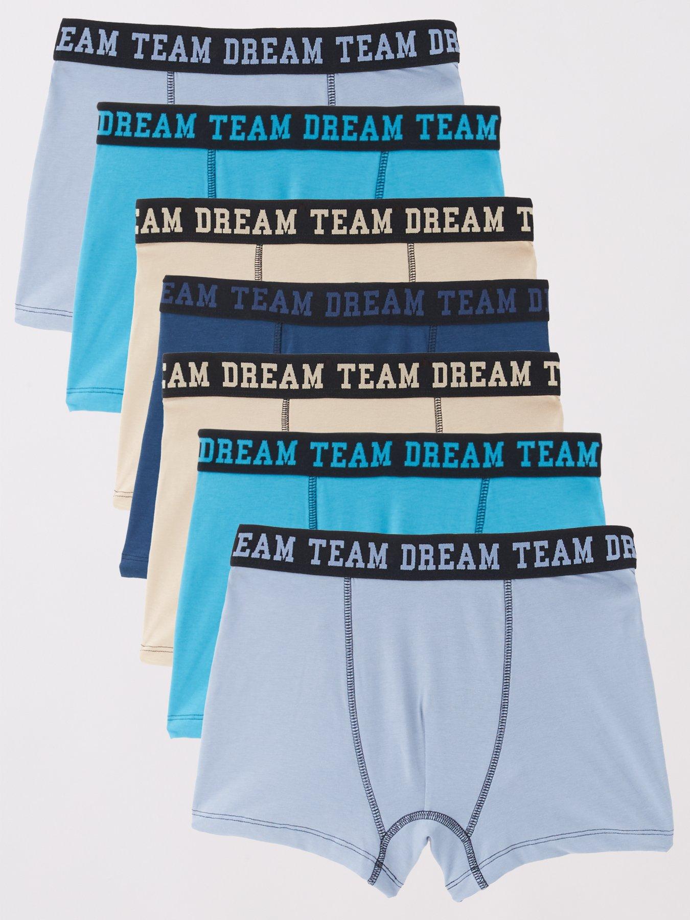 Image 1 of 4 of The Very Collection Boys 7 Pack Detail Waistband Boxers - Multi
