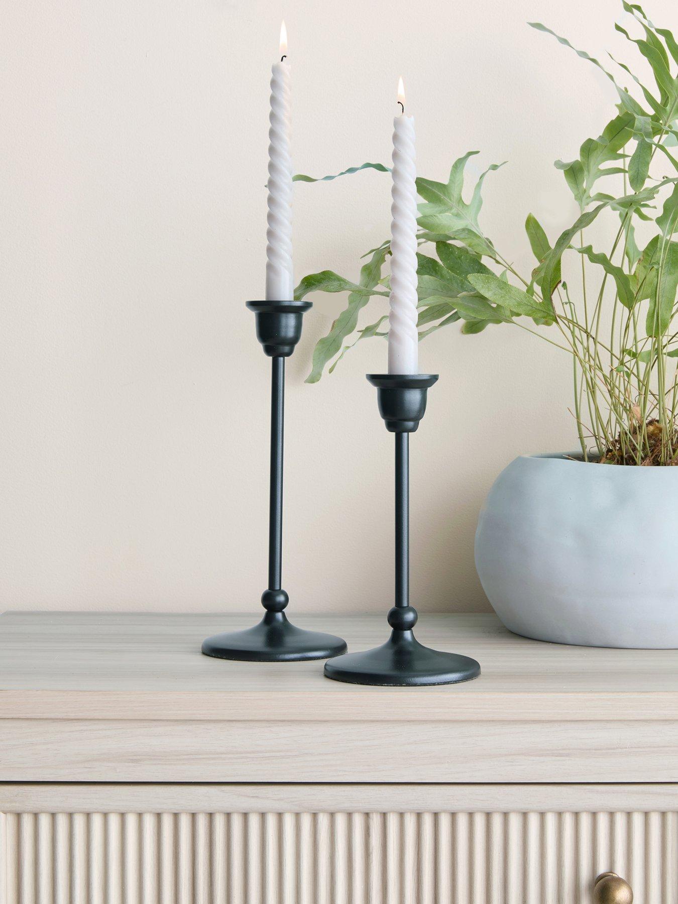 Michelle Keegan Home Mk Set Of 2 Candle Stick Holders